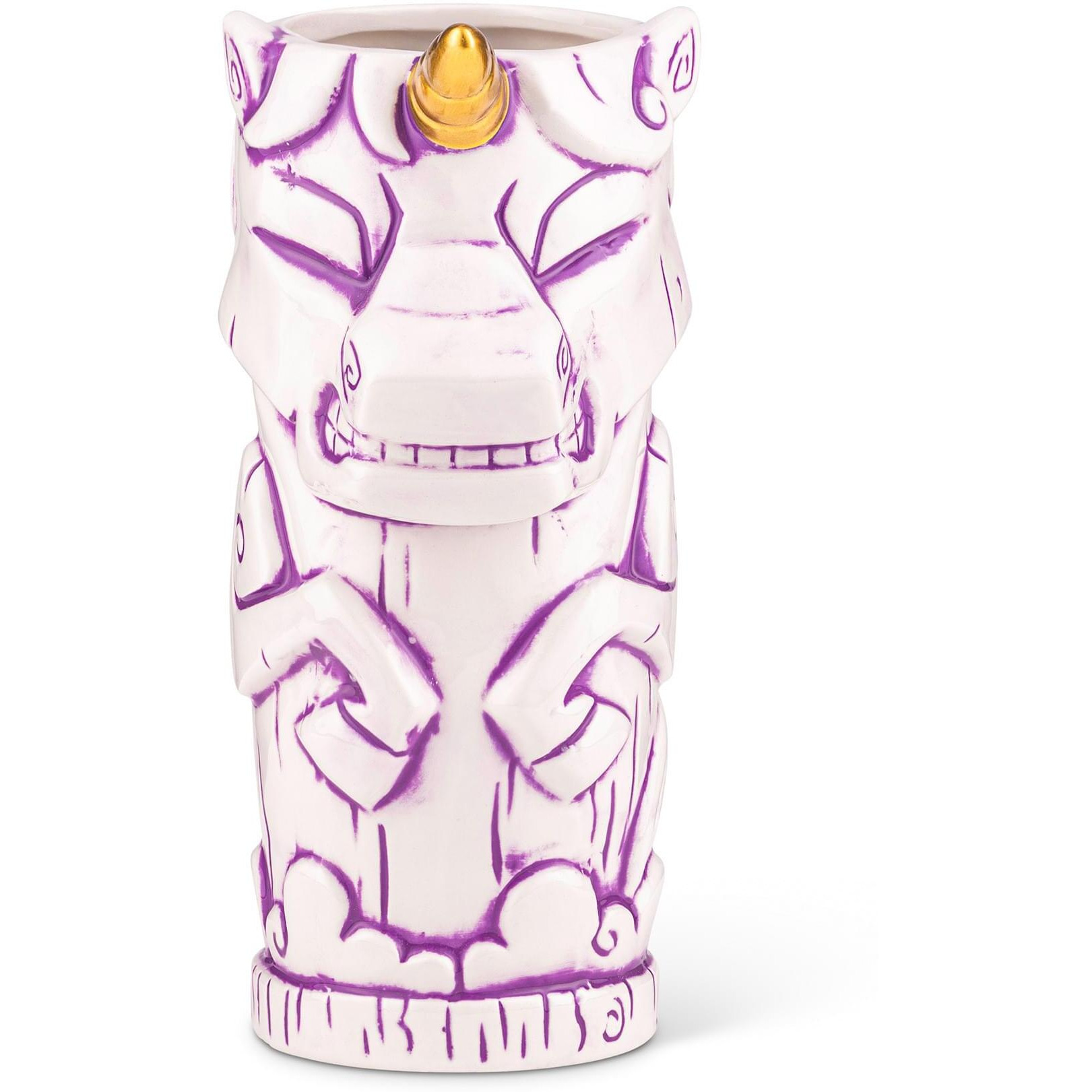 geeki Tikis White Unicorn Fantasy Mug  ceramic Tiki Style cup  Holds 19 Ounces
