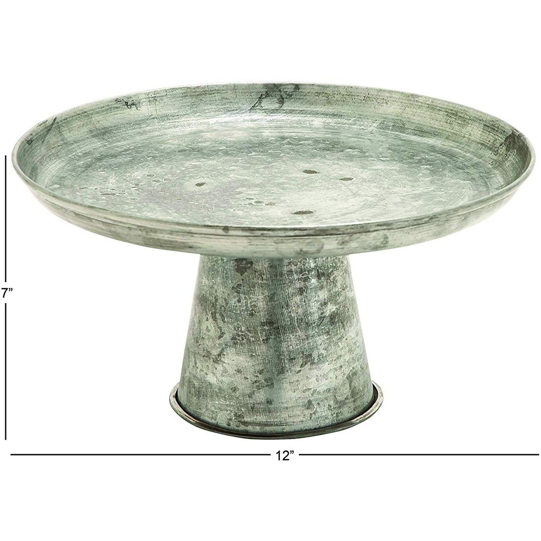 Galvanized Cake Stand 12&quotx7"