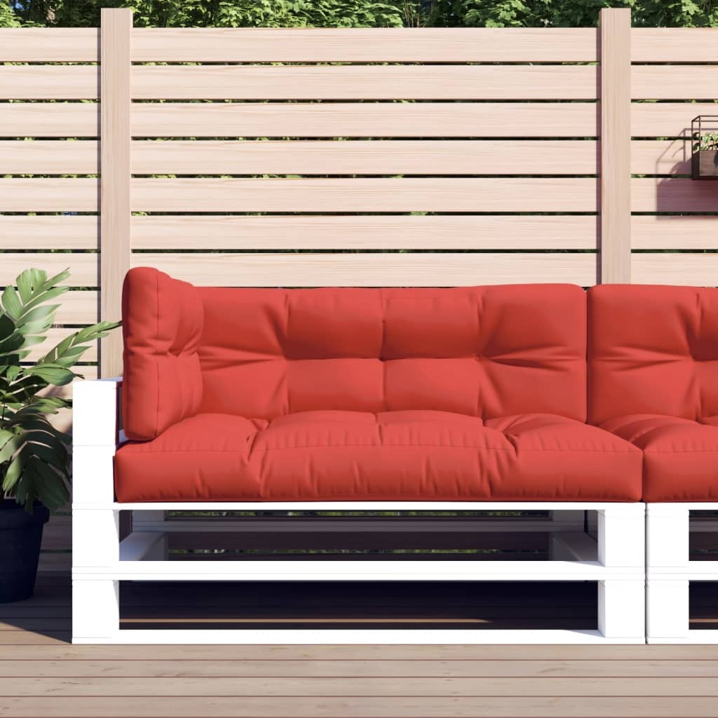 vidaXL Pallet Sofa Cushions 3 pcs Red