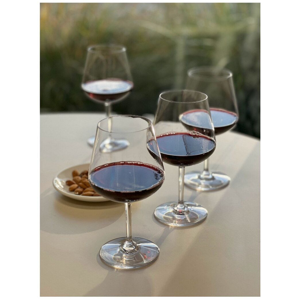 Designer Tritan Lexington clear Wine glasses Set of 4 (20oz), Premium Quality Unbreakable Stemmed Acrylic Wine glasses for All Purpose Red or White Wine(D0102H5L788)