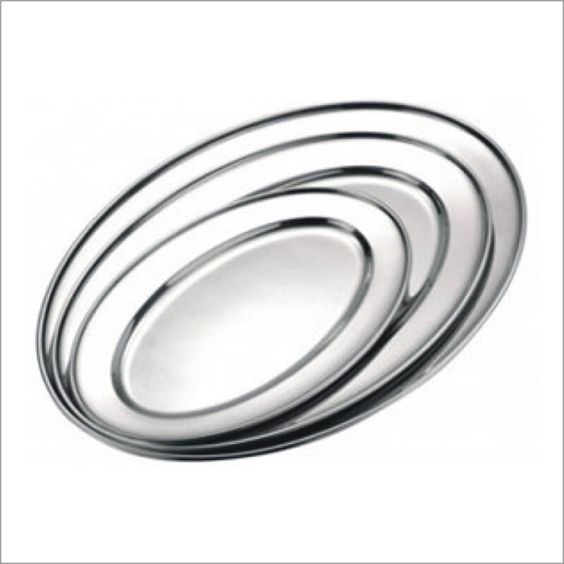 Star Dist 2361 12 in. Stainless Steel Oval Tray