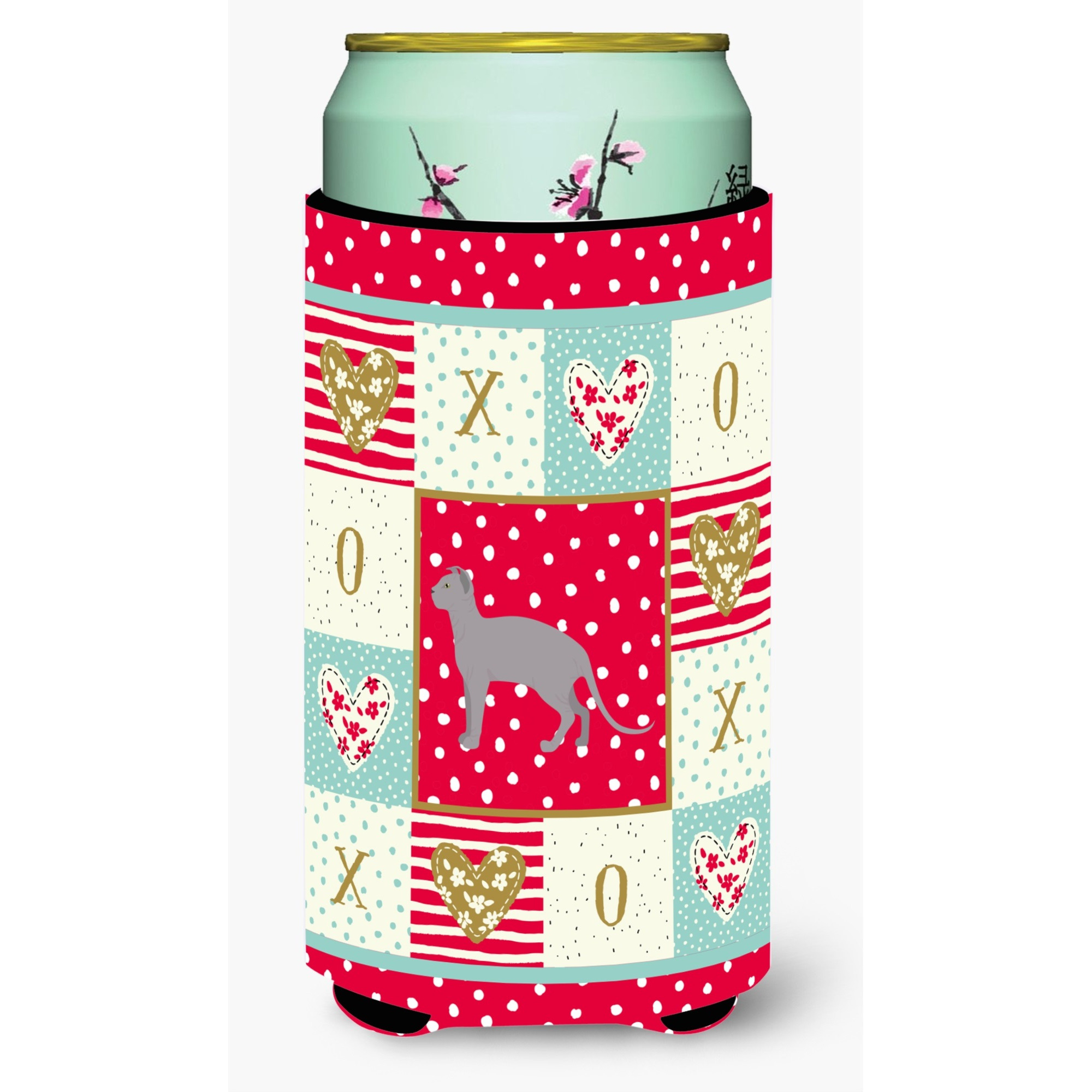 Ukrainian Levkoy 2 Cat Love Tall Boy Beverage Hugger CK5730TBC