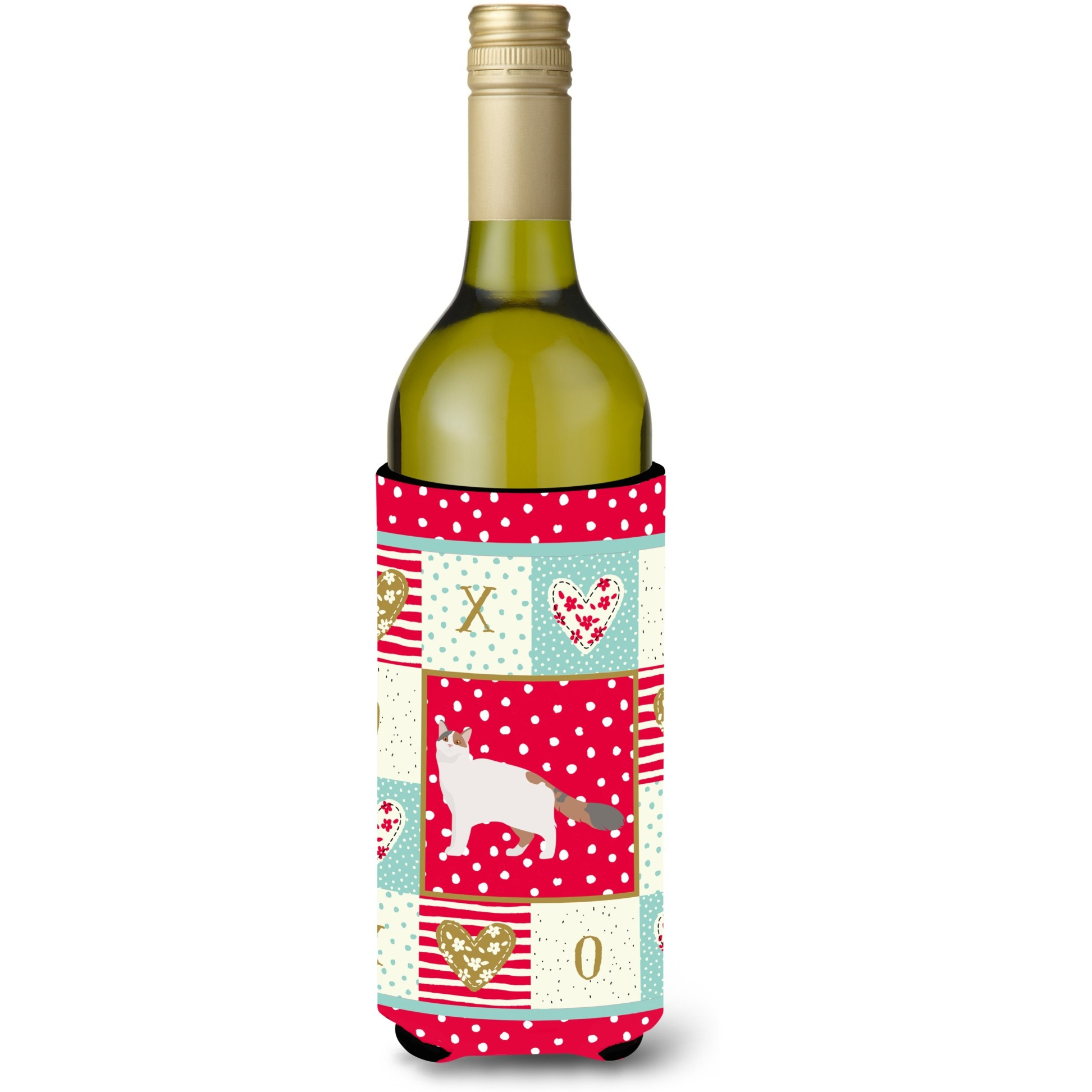Turkish Van 2 Cat Love Wine Bottle Hugger CK5728LITERK