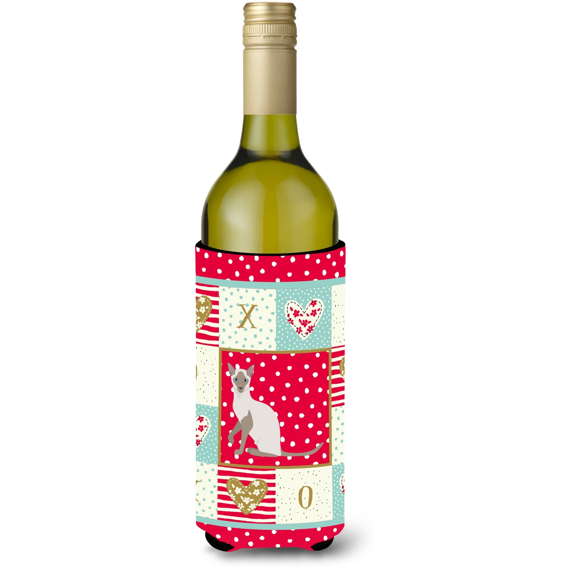 Siamese Modern Cat Love Wine Bottle Hugger CK5786LITERK