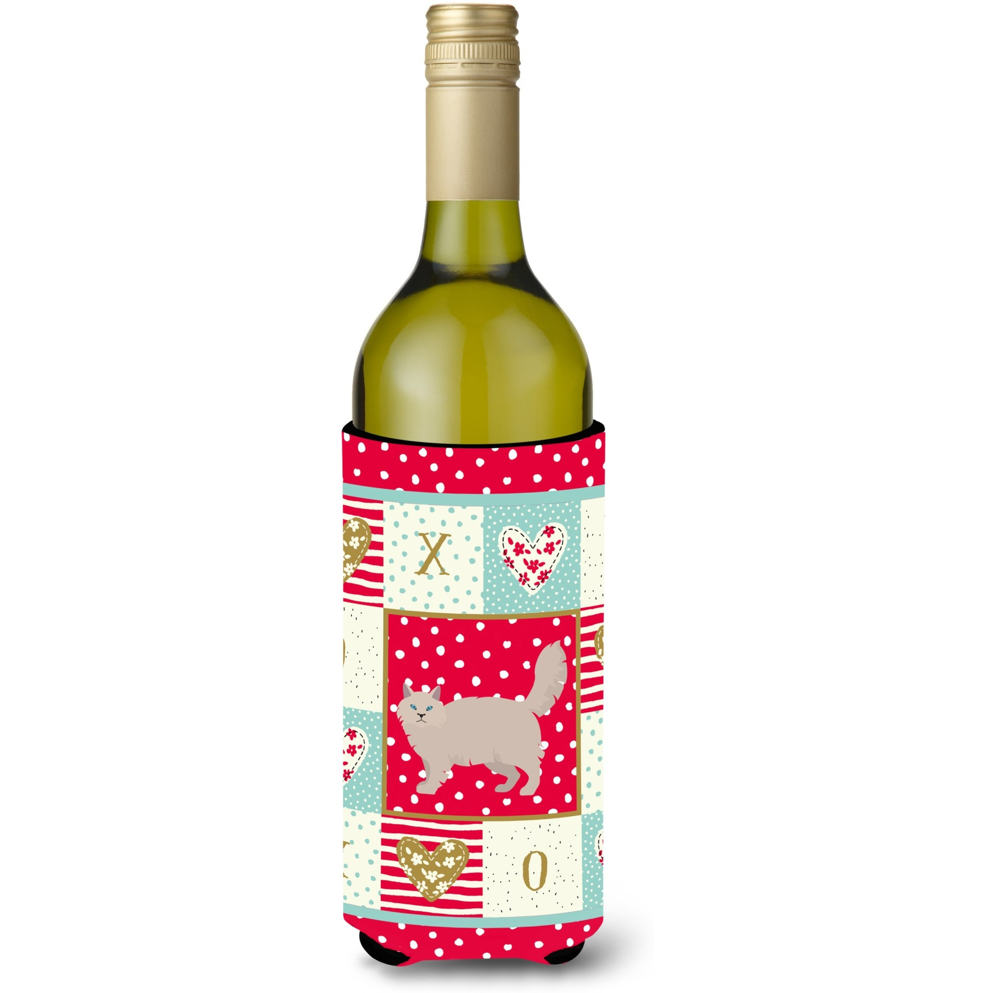 Siberian Forest 2 Cat Love Wine Bottle Hugger CK5709LITERK