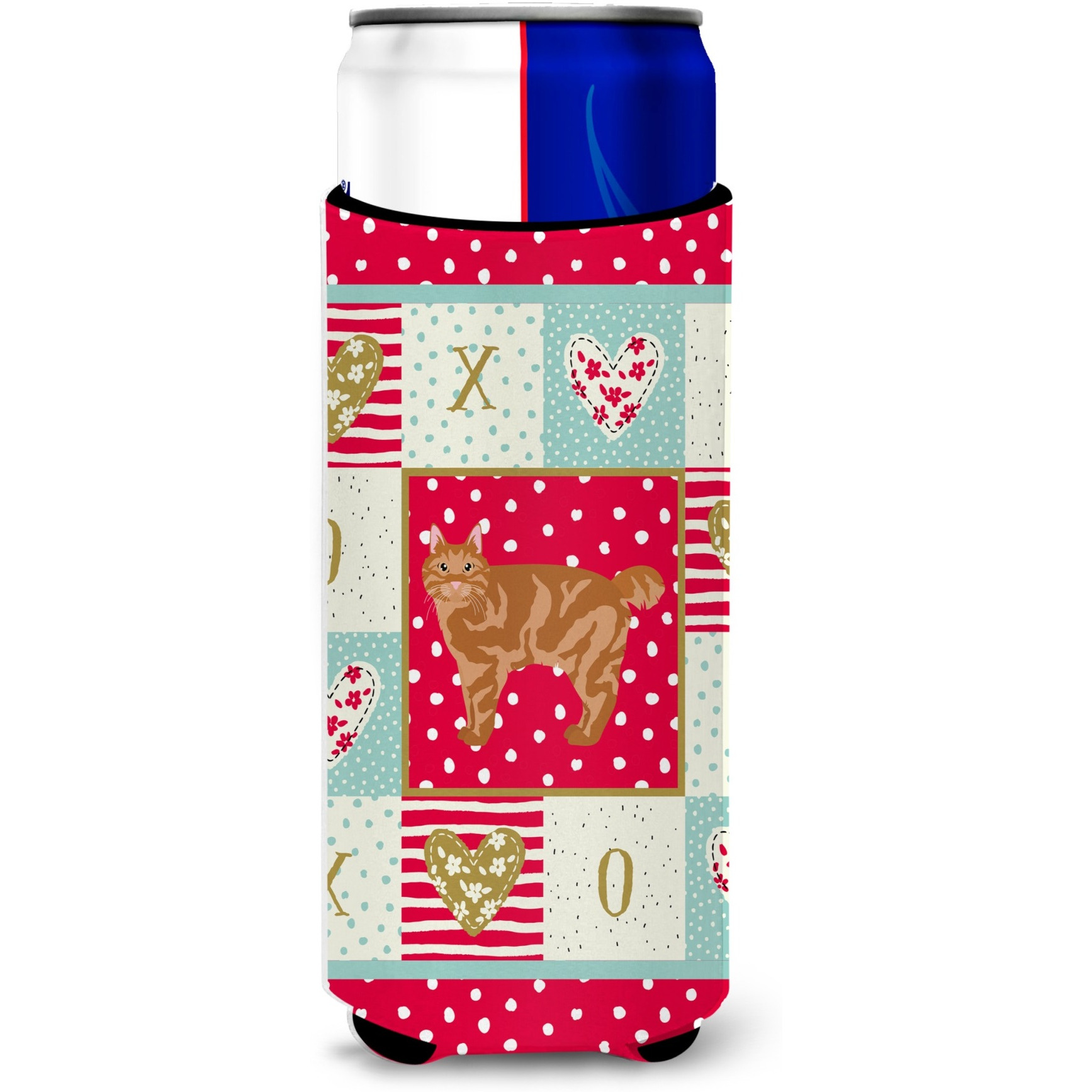 Kurilian Bobtail Cat Love Ultra Hugger for slim cans CK5634MUK