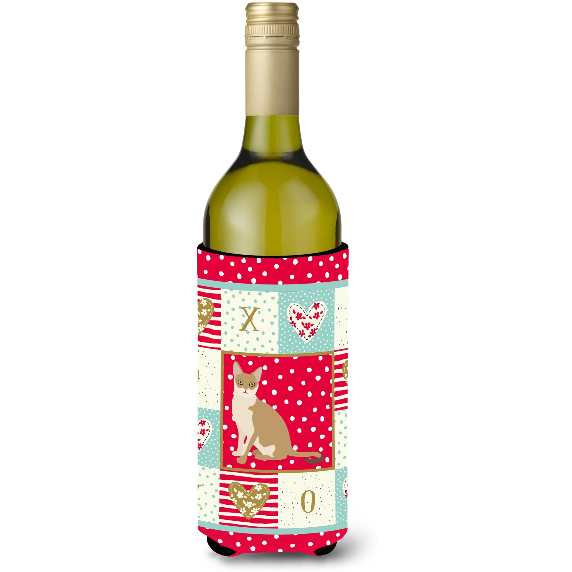Singapura Cat Love Wine Bottle Hugger CK5789LITERK