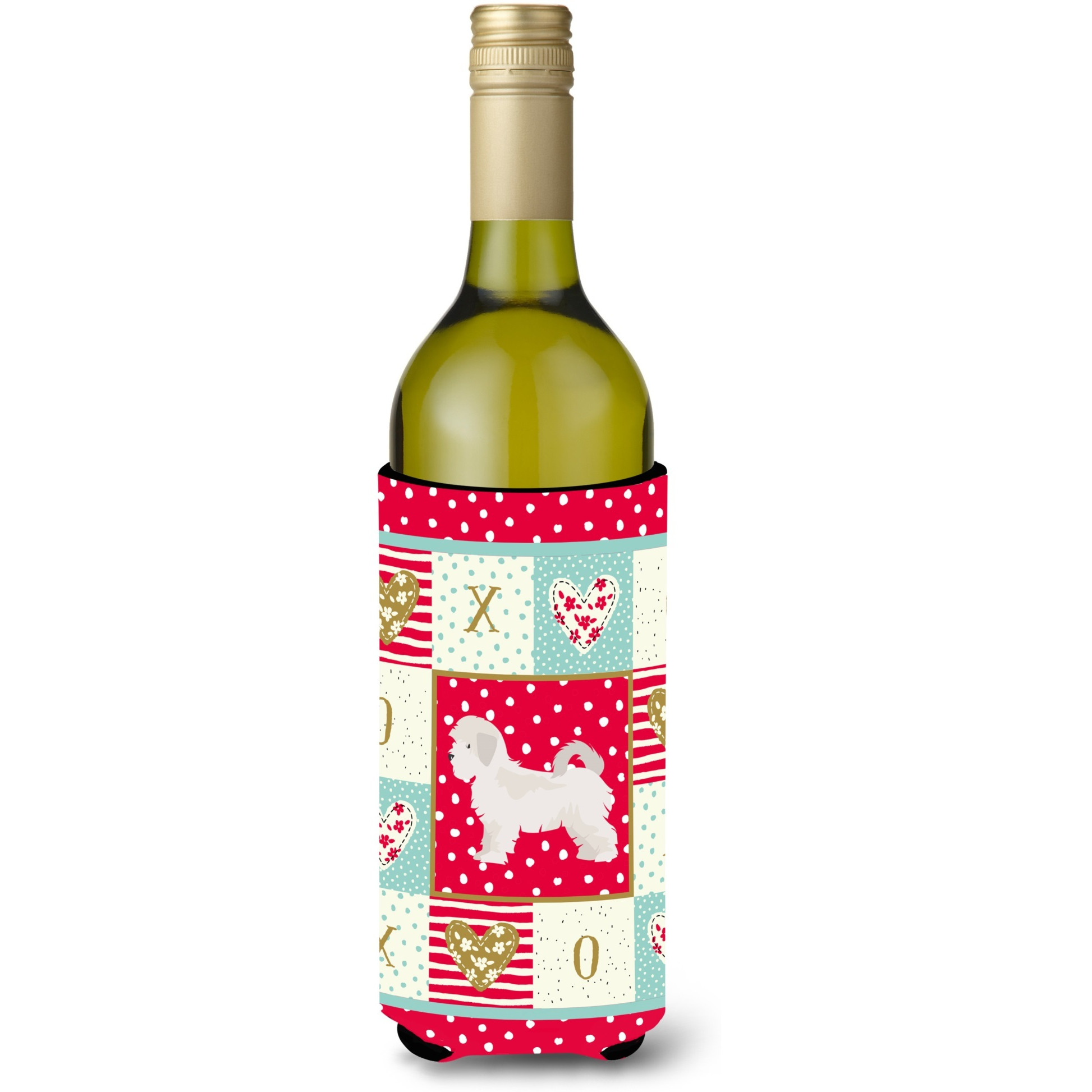 Maltese Puppy Cut Love Wine Bottle Hugger CK5860LITERK