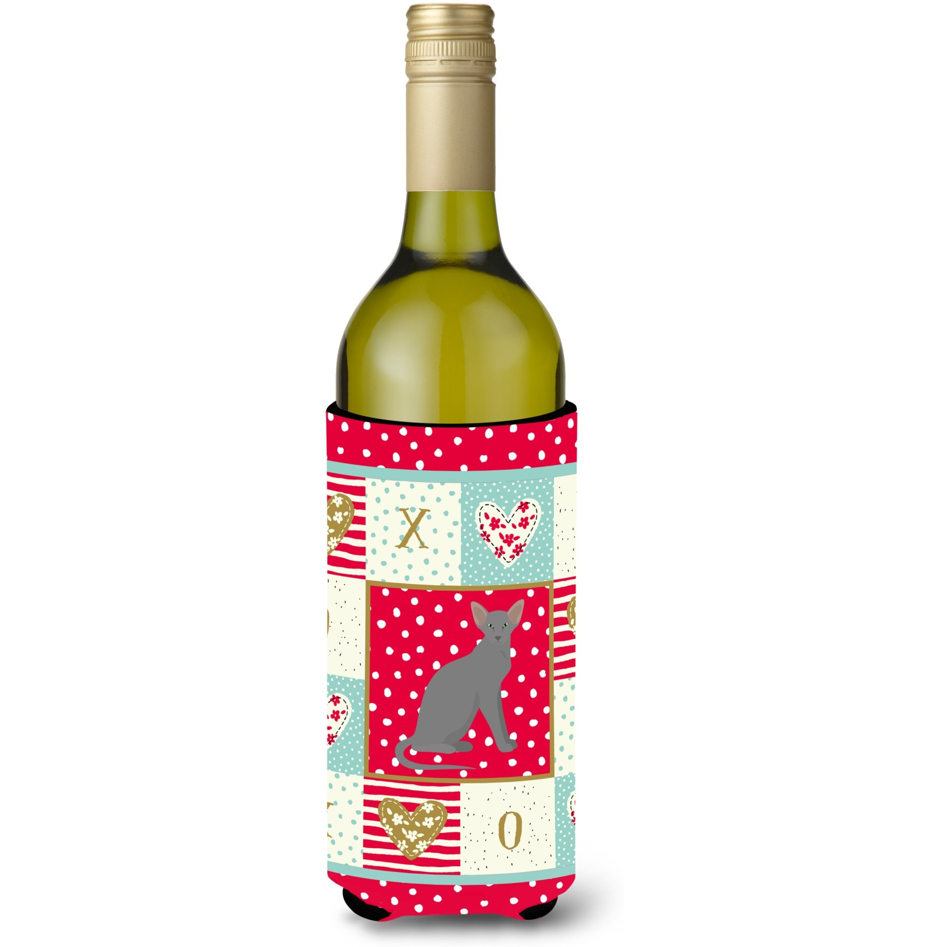 Oriental Shorthair Cat Love Wine Bottle Hugger CK5777LITERK