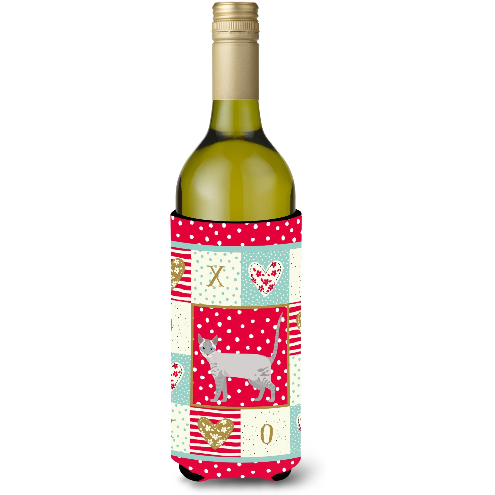 Ojos Azules Cat Love Wine Bottle Hugger CK5661LITERK