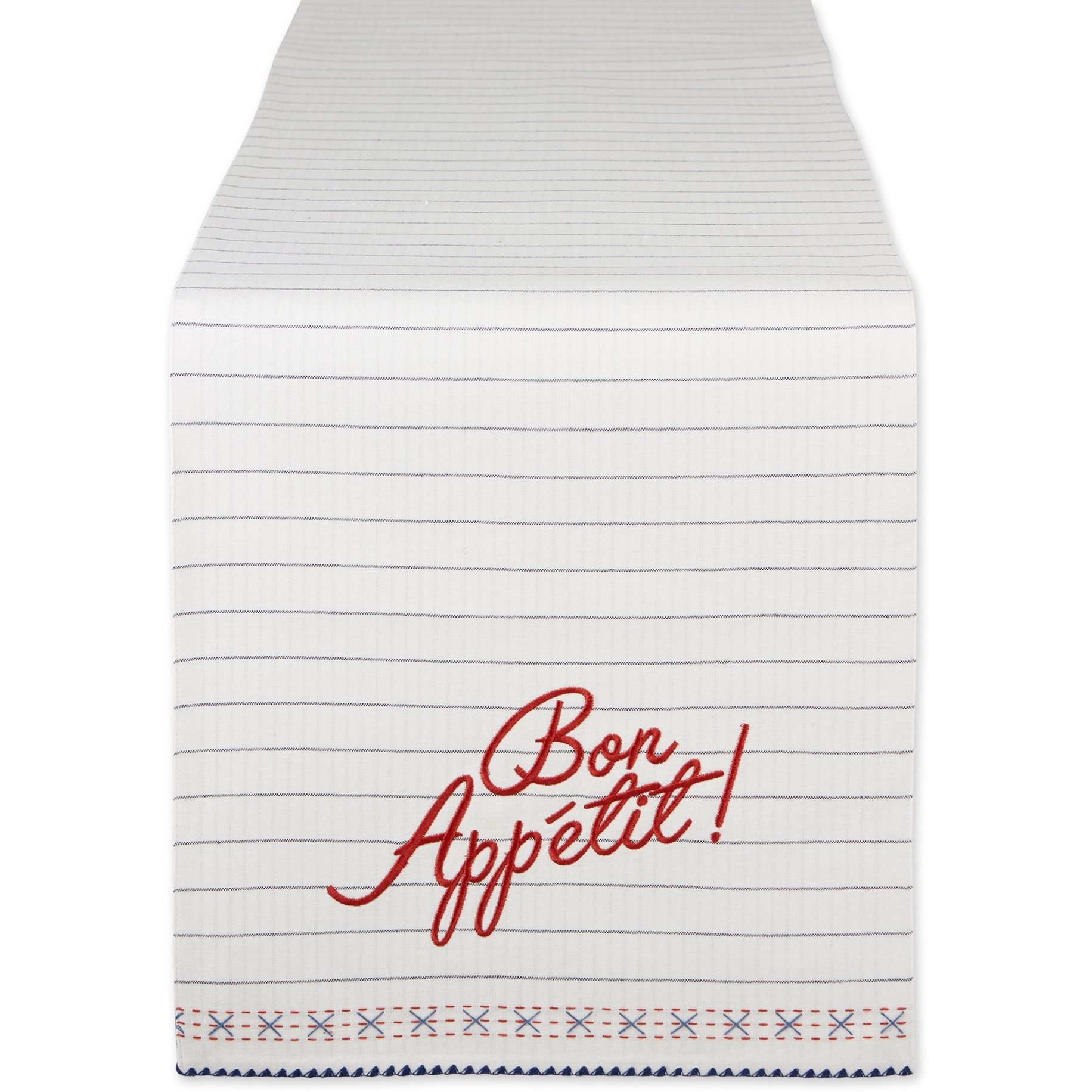 DII Bon Appetit Embellished Table Runner 14X72