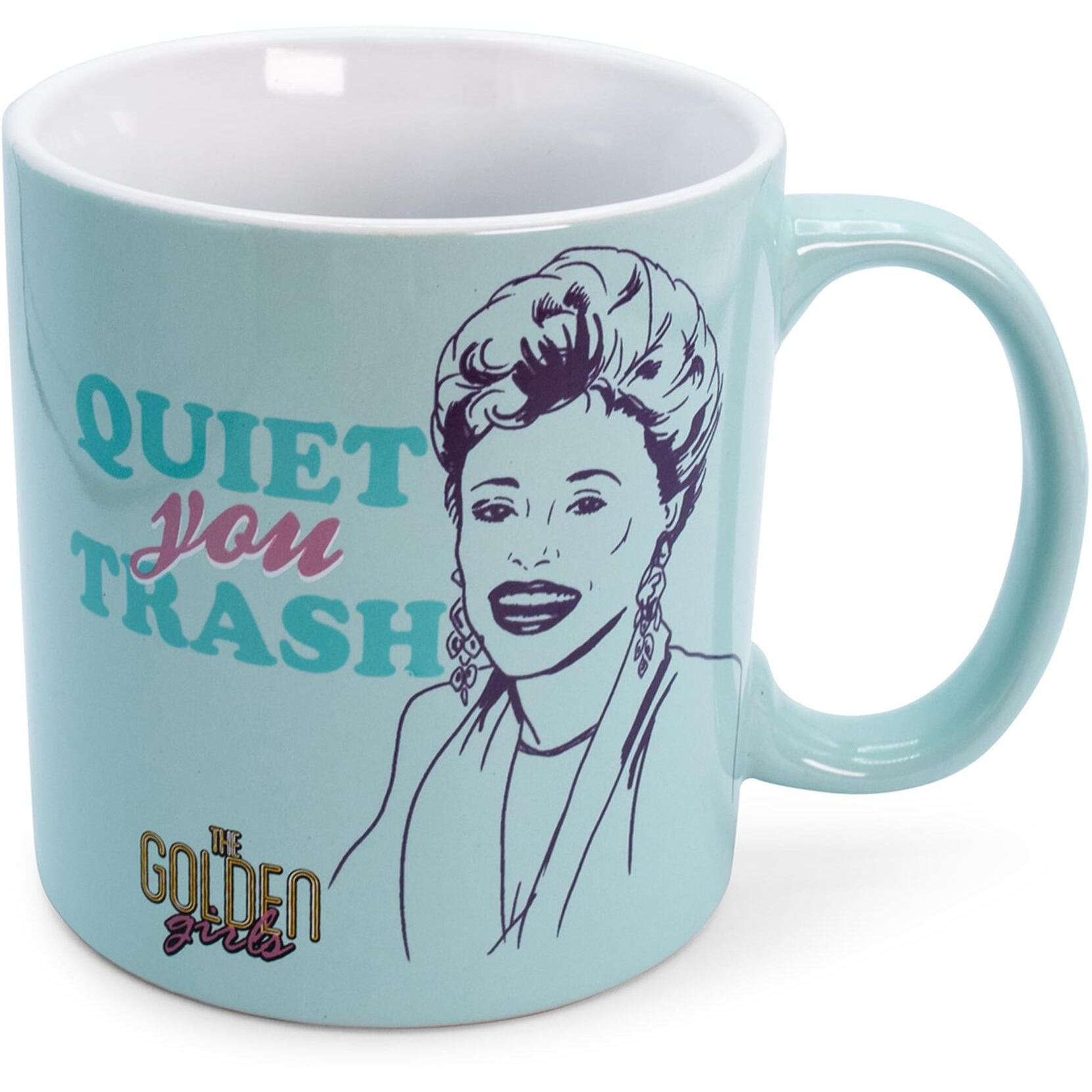 The Golden Girls &quotQuiet You Trash" Ceramic Mug | Holds 20 Ounces