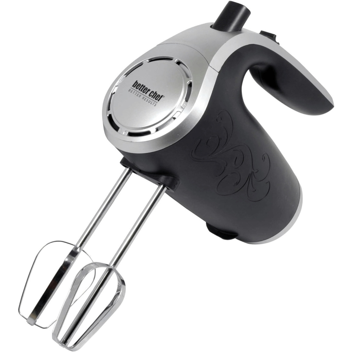 5 Speed 150 Watt Hand Mixer with Silver Accents  Black