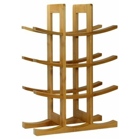12-Bottle Natural Bambbo Wine Rack