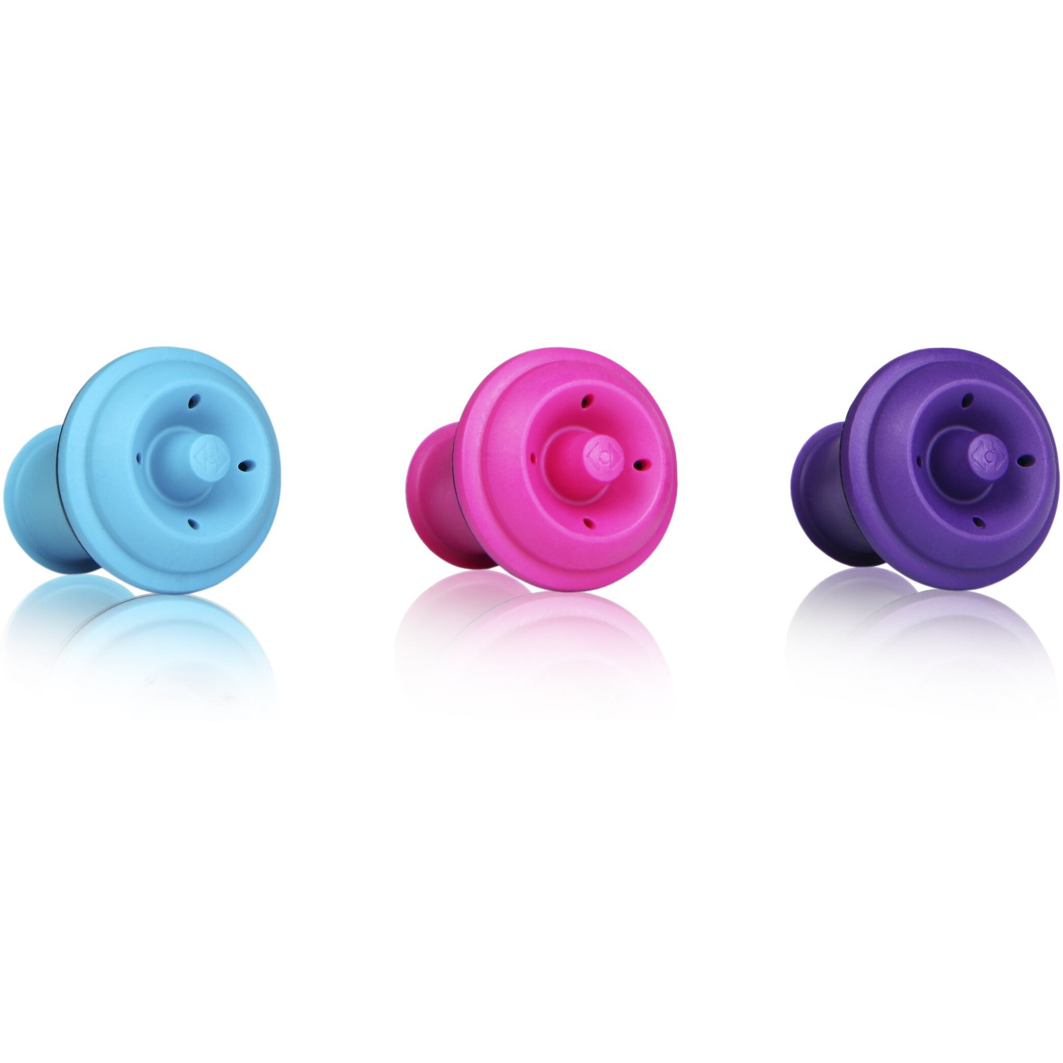 Wine Stoppers&44 Pink&44 Purple & Blue - gift Box - Set of 3