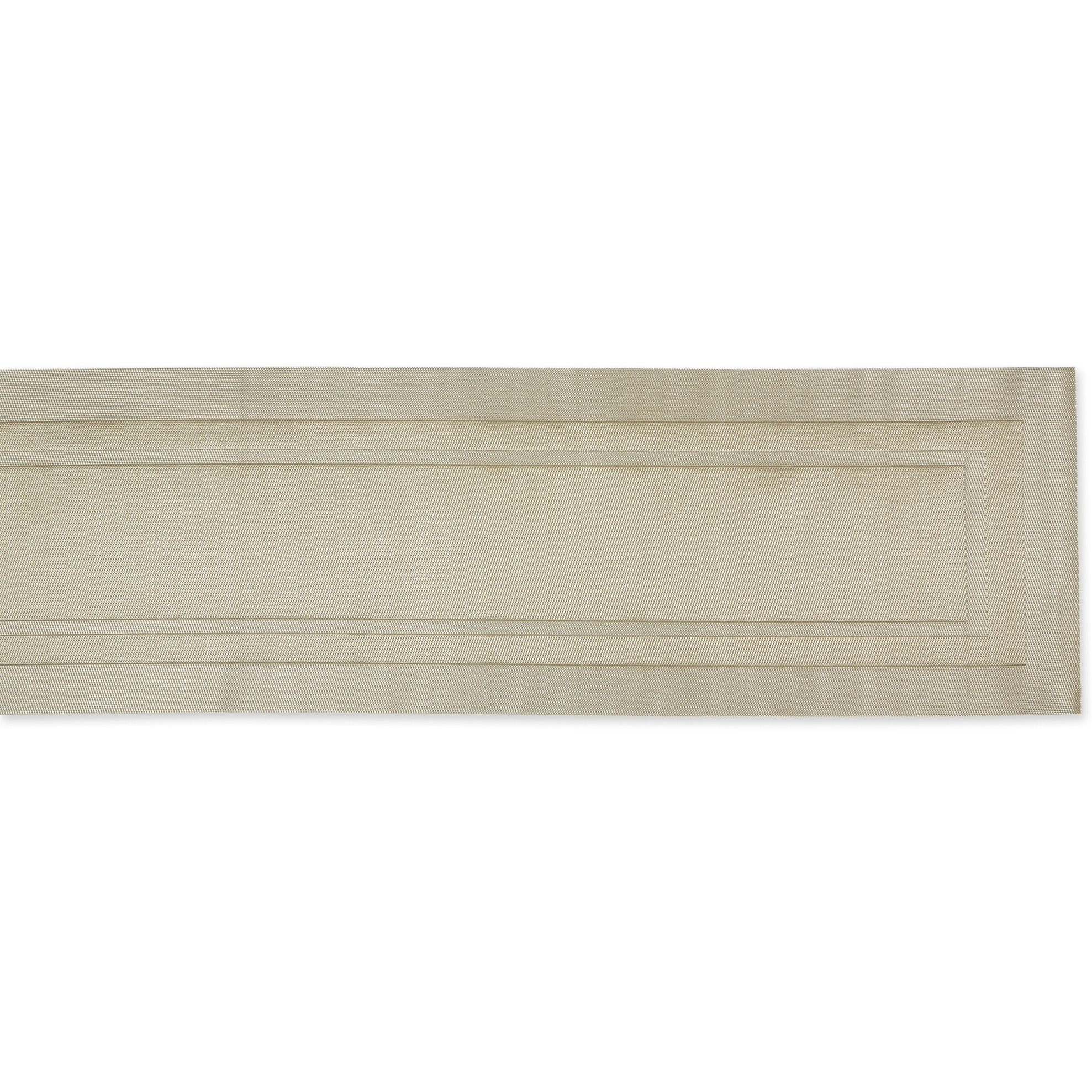 DII Champagne PVC Woven Table Runner 14x72