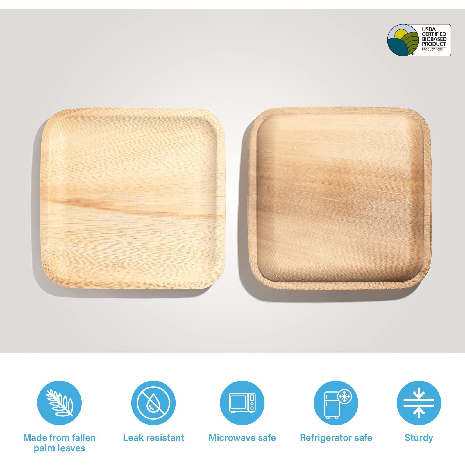 ECOH 8 IN PLM LEAF PLATE (8x20.00)