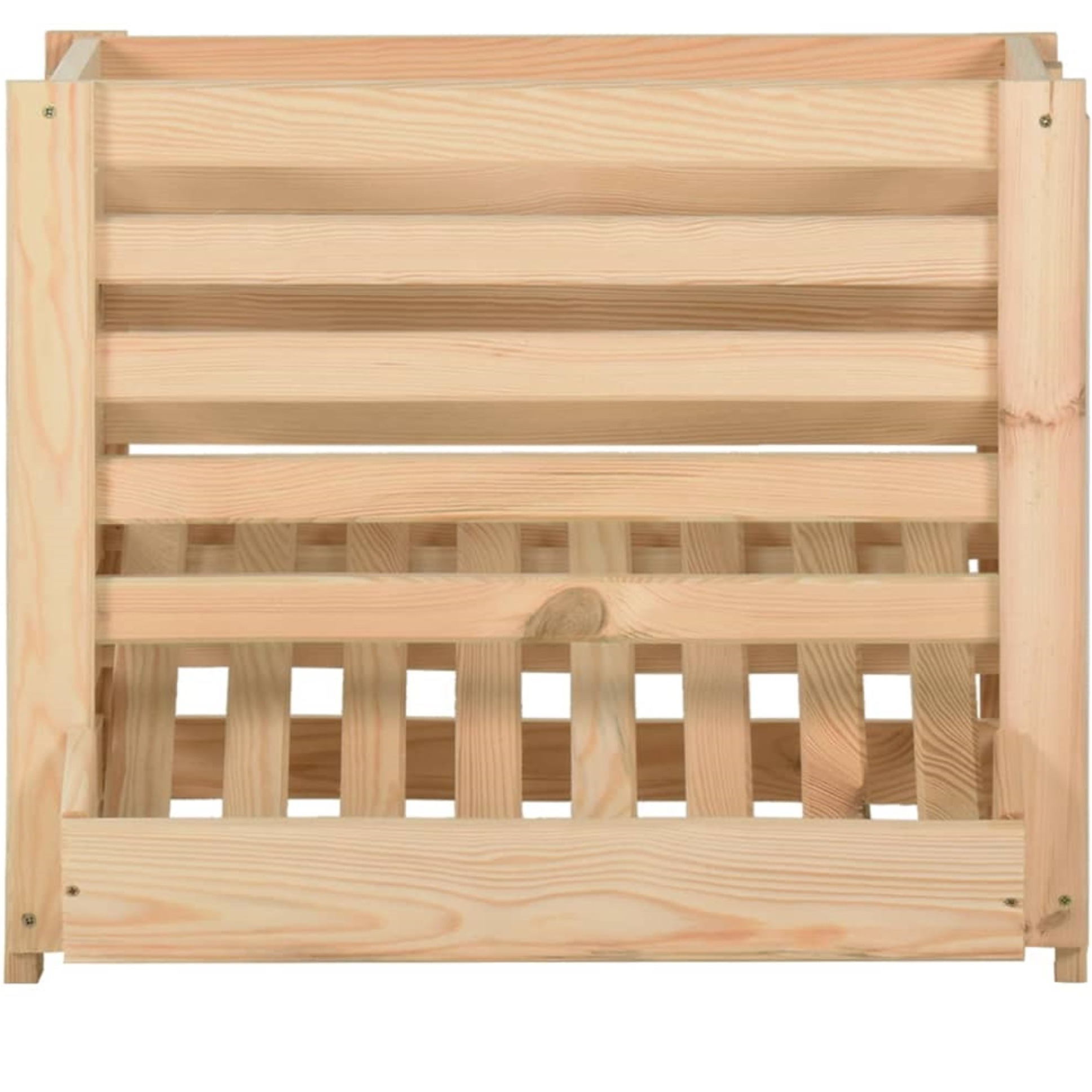 vidaXL Potato Box 23.6&quotx15.7&quotx19.7" Solid Wood Pine