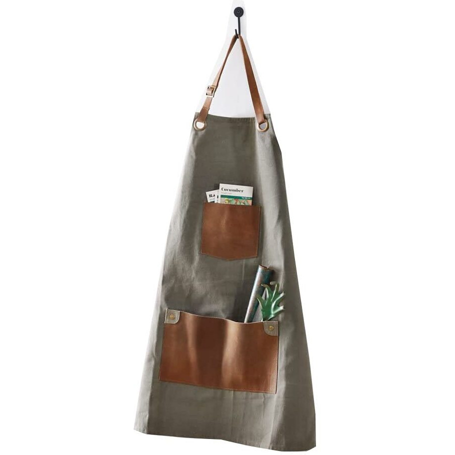 Dark Grey Canvas Utility Apron