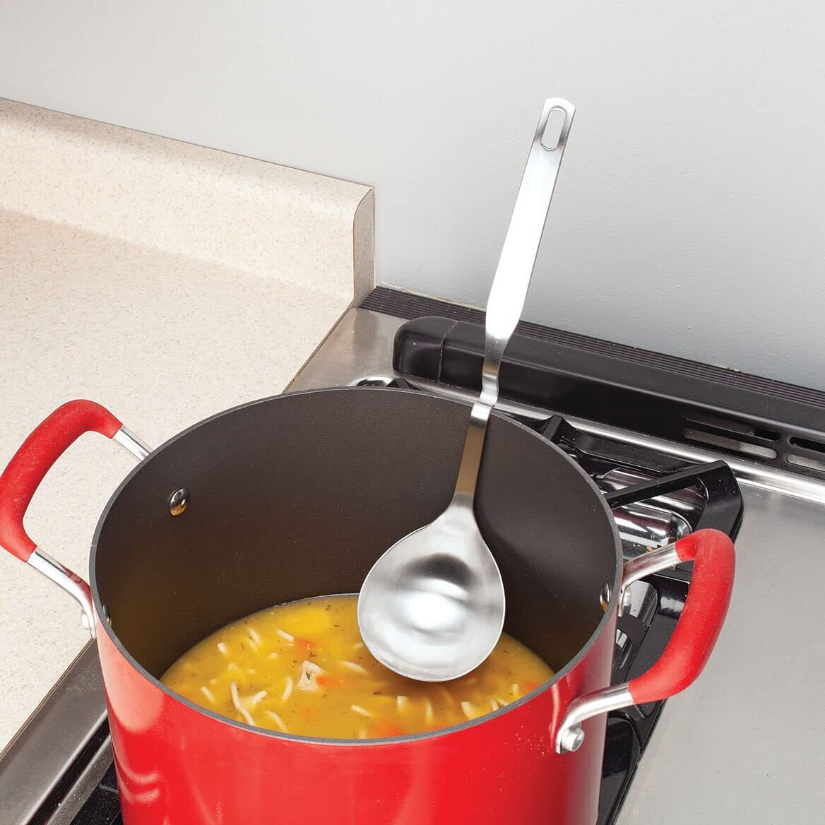 Stainless Steel Ladle with Rim Rest - Ladles Soup