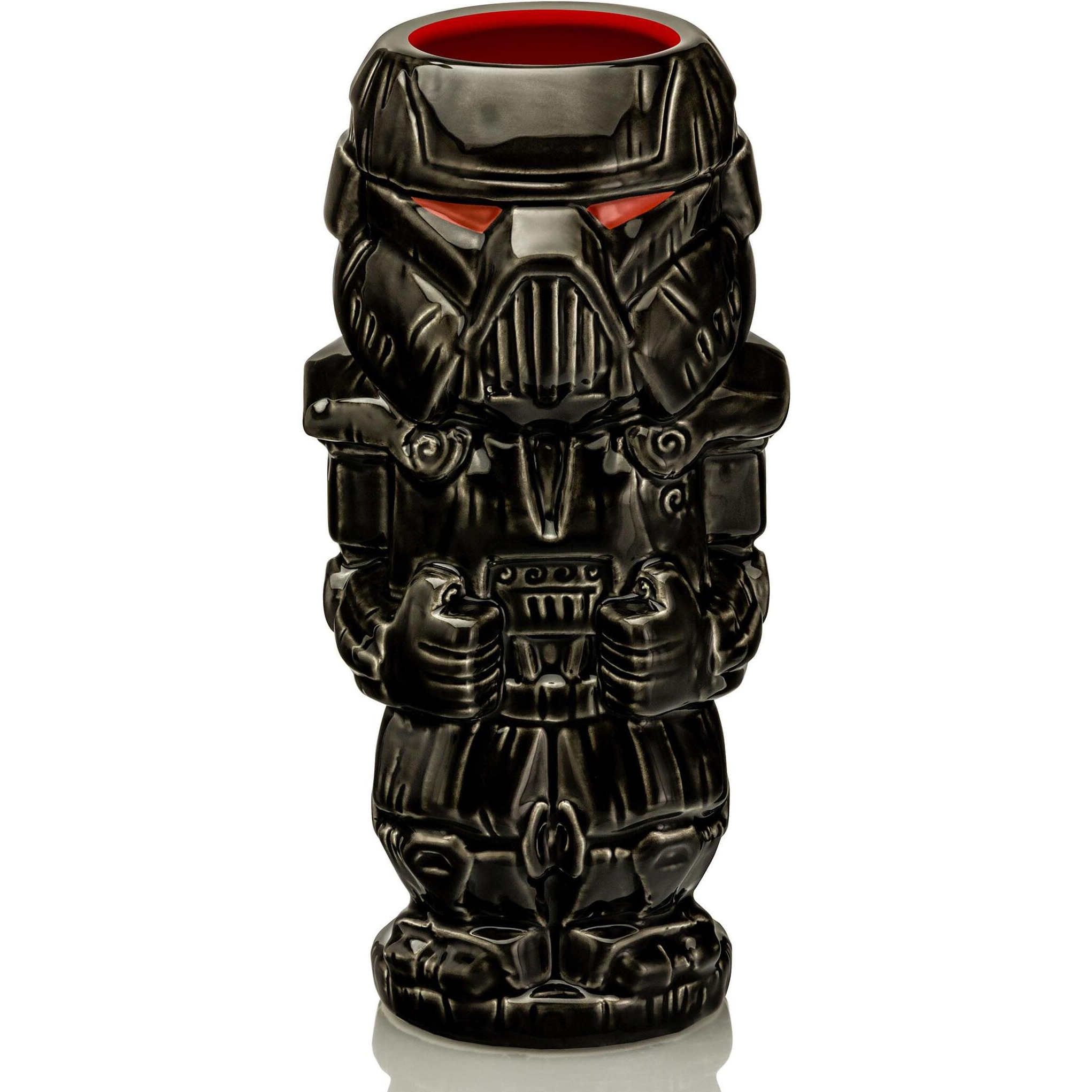 Geeki Tikis Star Wars The Mandalorian Dark Trooper Ceramic Mug | Holds 18 Ounce
