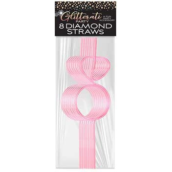 Glitterati Diamond Straw Set Set of 8