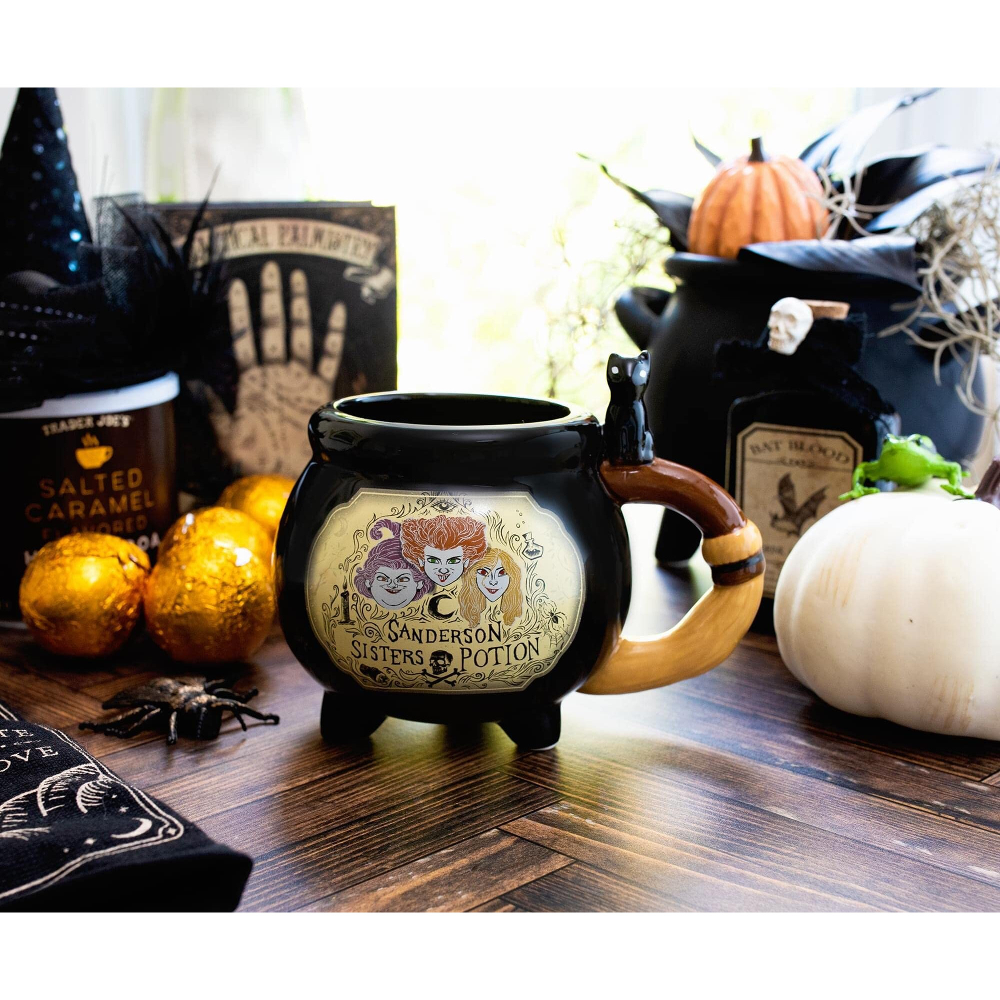 Disney Hocus Pocus Sanderson Sisters Cauldron Potion 3D Sculpted Ceramic Mug