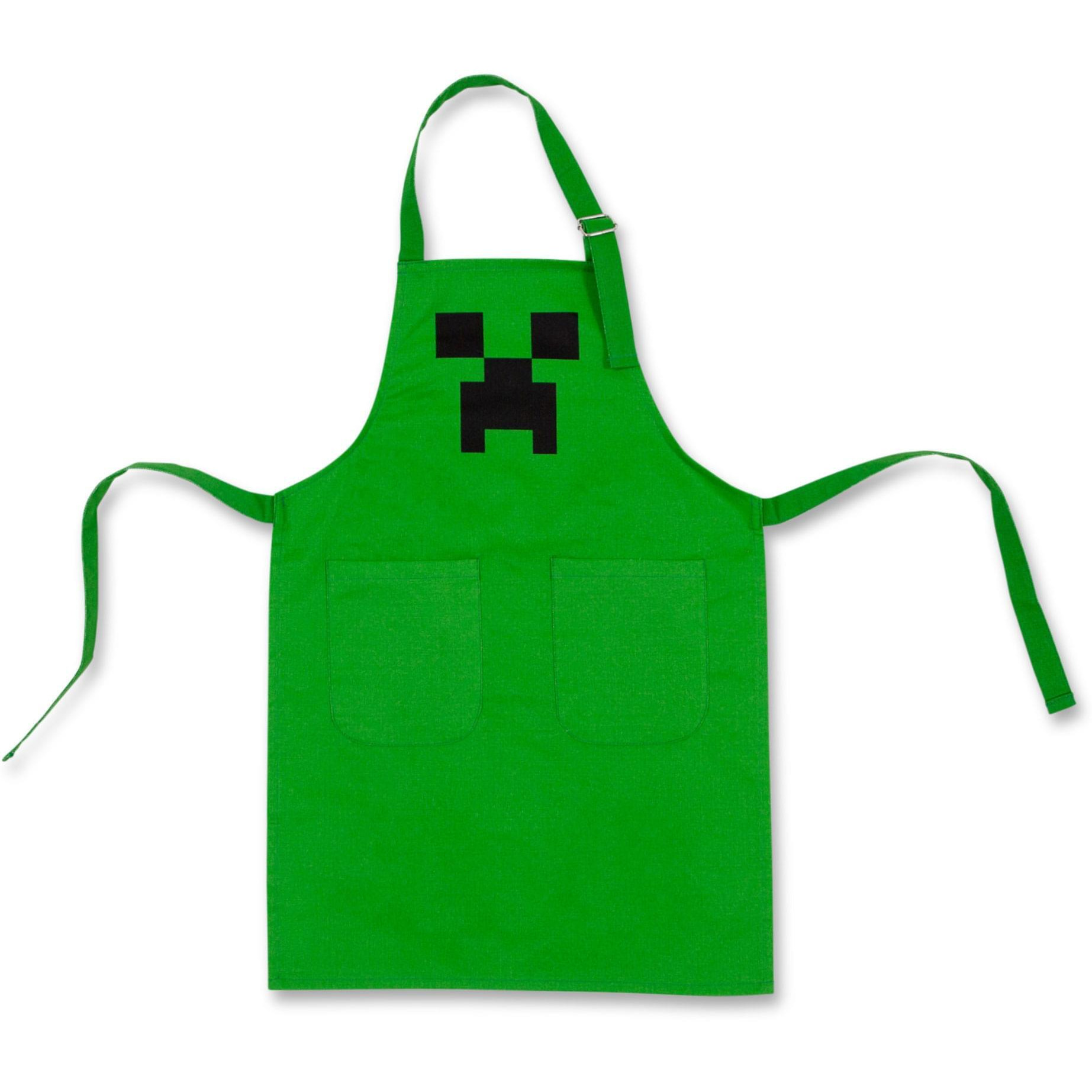 Minecraft green creeper Youth Kitchen cooking Apron