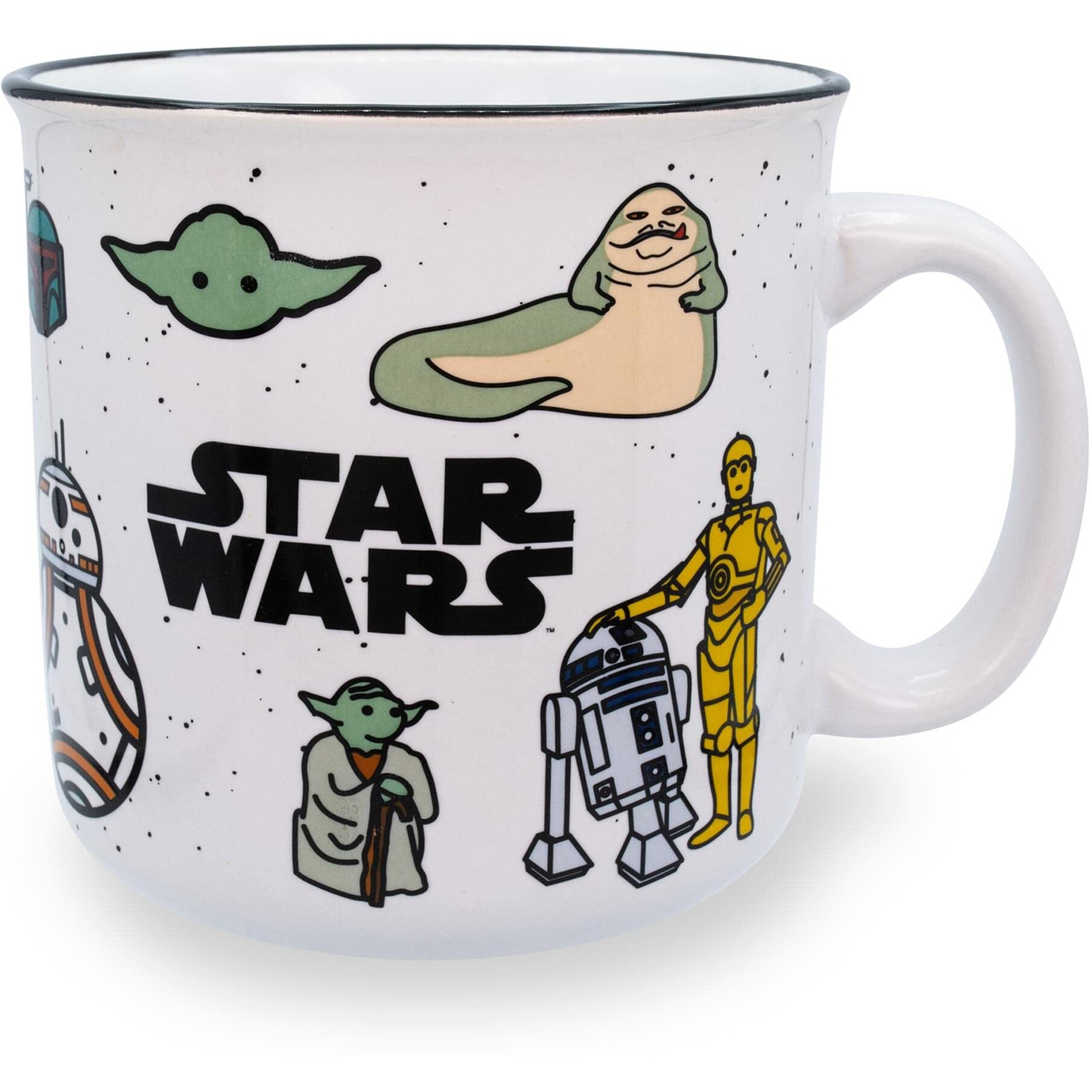 Star Wars characters ceramic camper Mug  Holds 20 Ounces