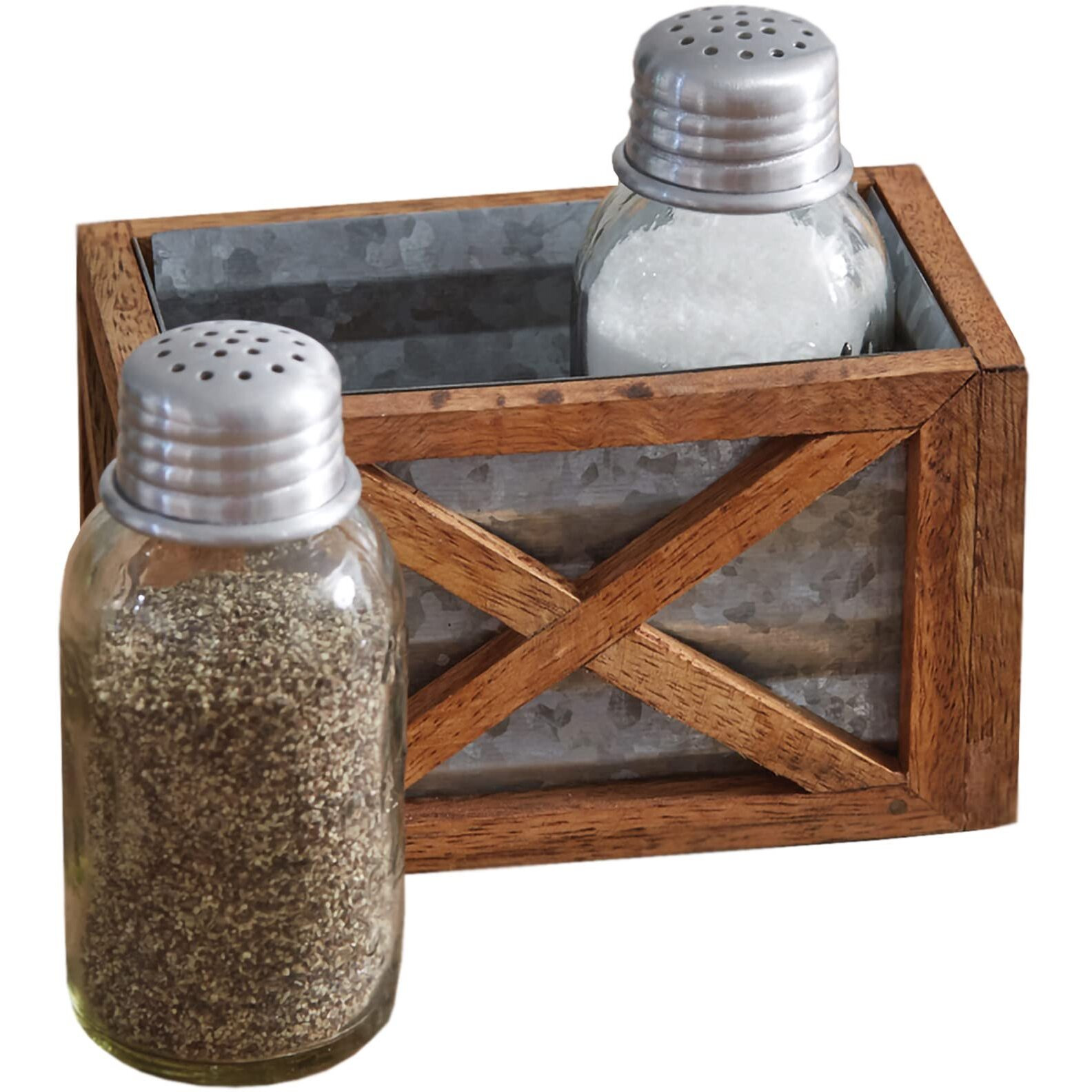 Barn Door Salt and Pepper Caddy