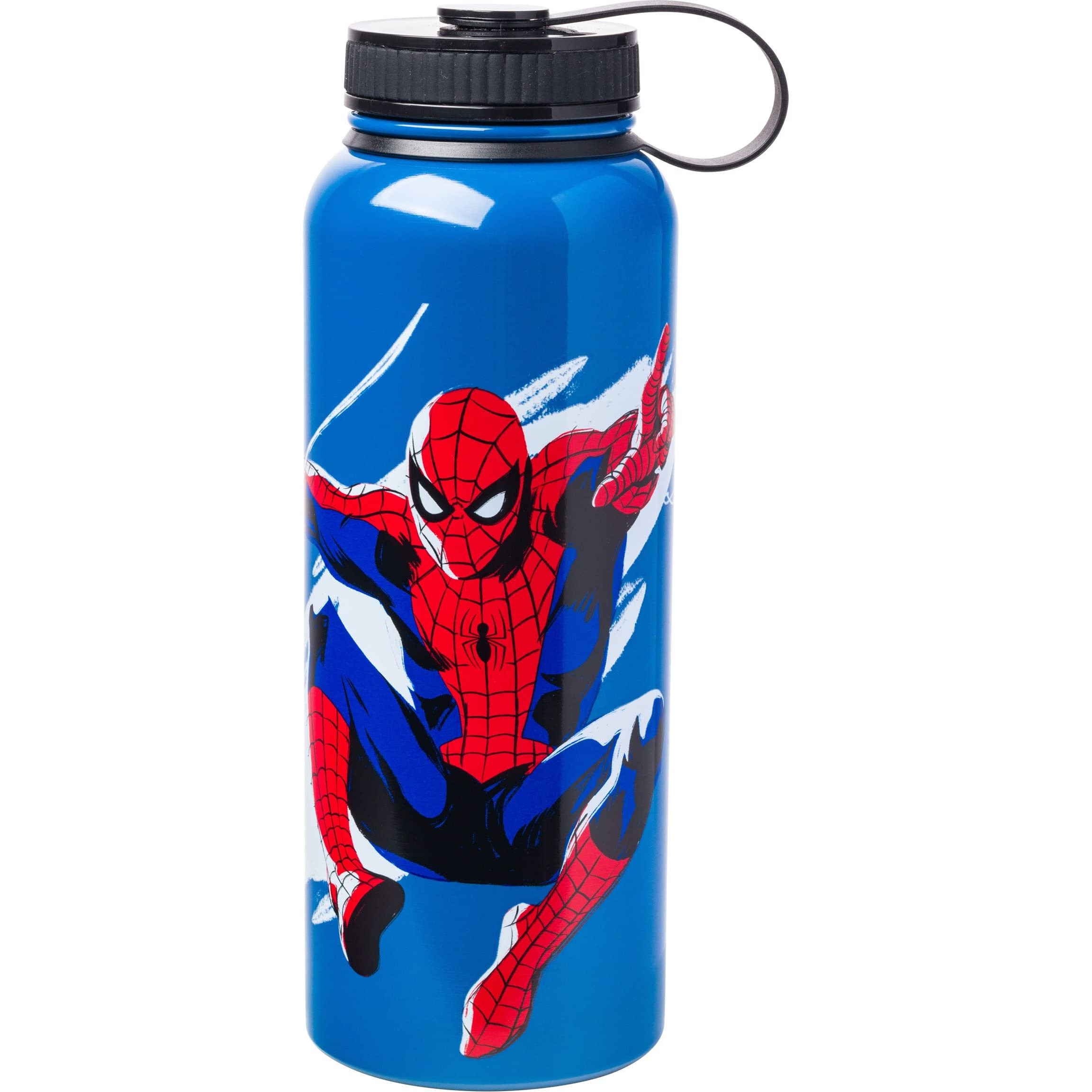 Marvel comics Spider-Man Stainless Steel Water Bottle  Holds 42 Ounces