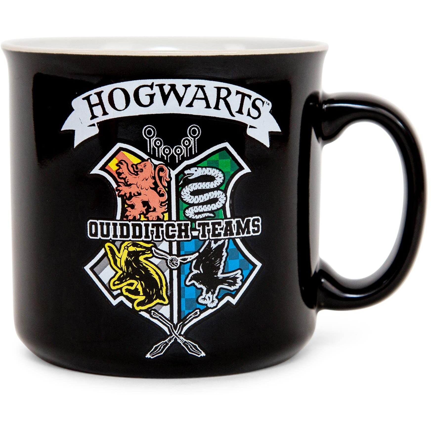 Harry Potter Quidditch crest ceramic camper Mug  Holds 20 Ounces