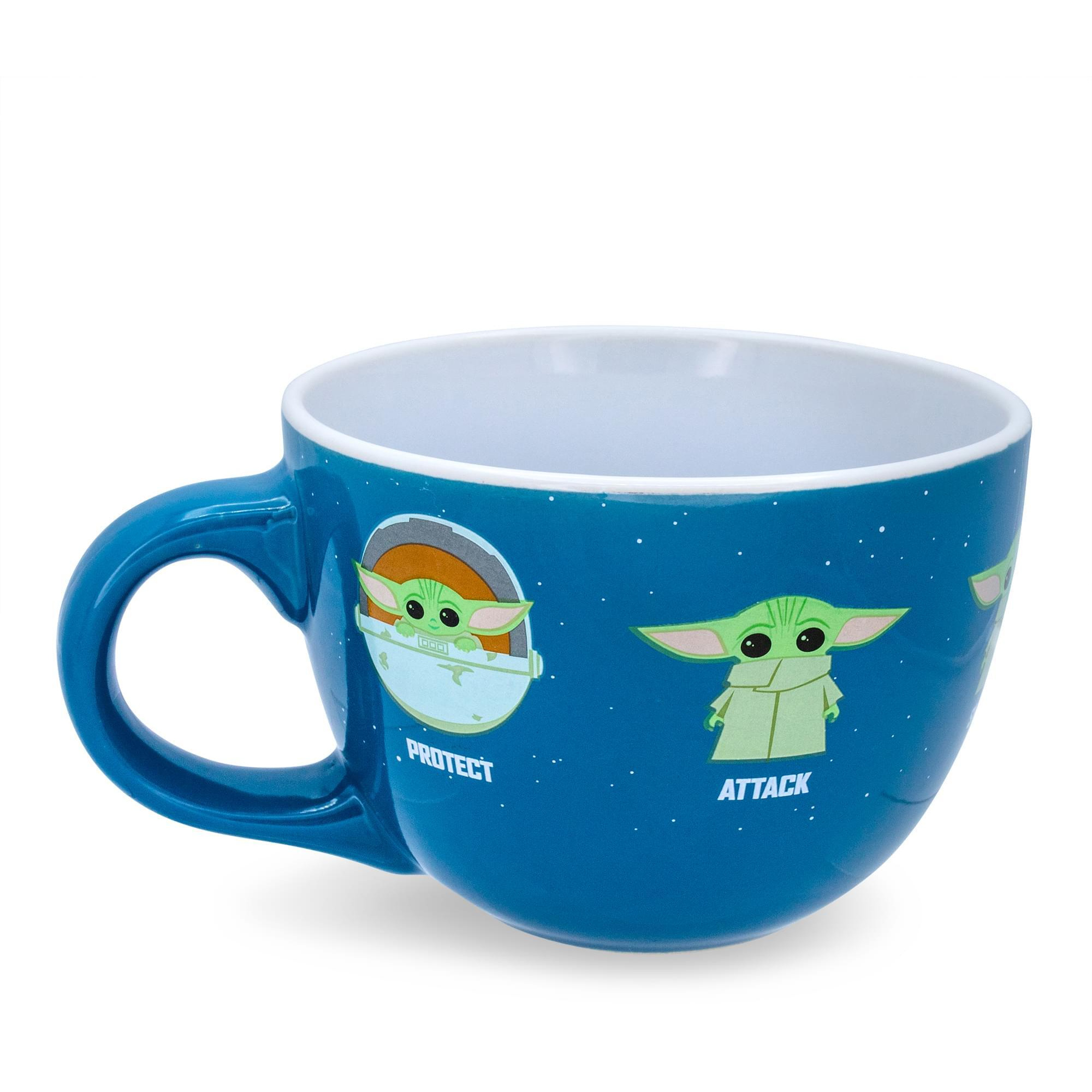 Star Wars The Mandalorian grogu Protect Attack Snack ceramic Soup Mug