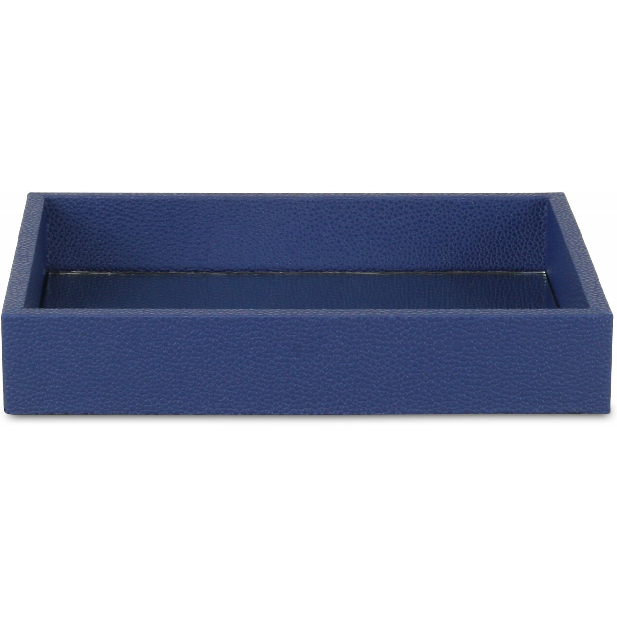 10" Navy Blue Rectangular Wood Handmade Tray