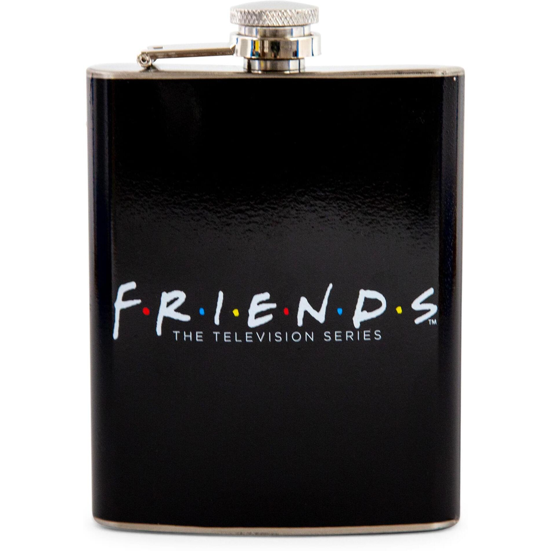 Friends Logo Stainless Steel Flask  Holds 7 Ounces