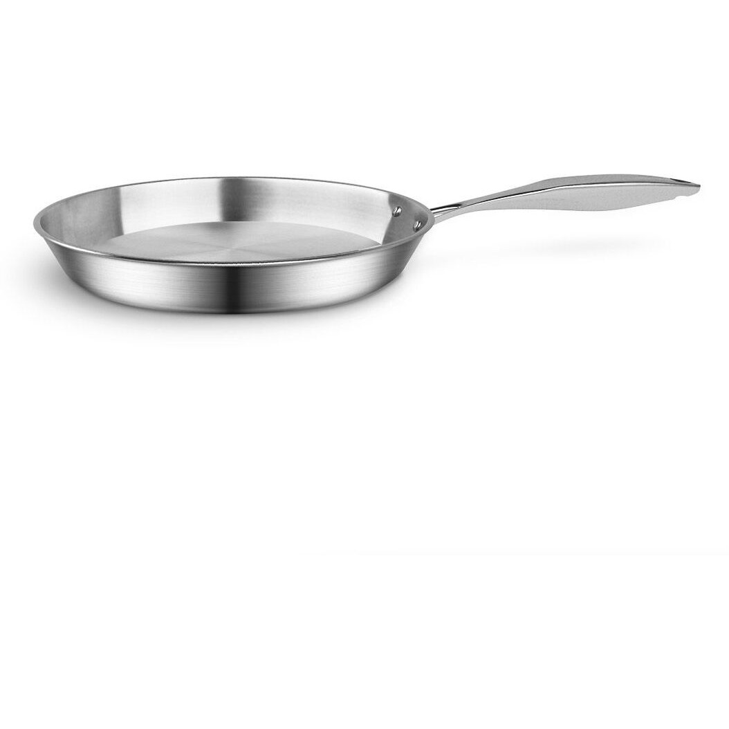 SOGA Stainless Steel Fry Pan 28cm Frying Pan Top Grade Induction Cooking FryPan