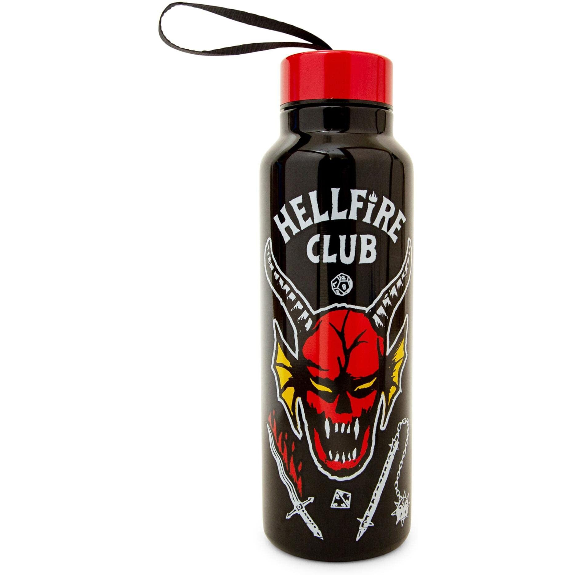 Stranger Things Hellfire club Stainless Steel Water Bottle  Holds 27 Ounces