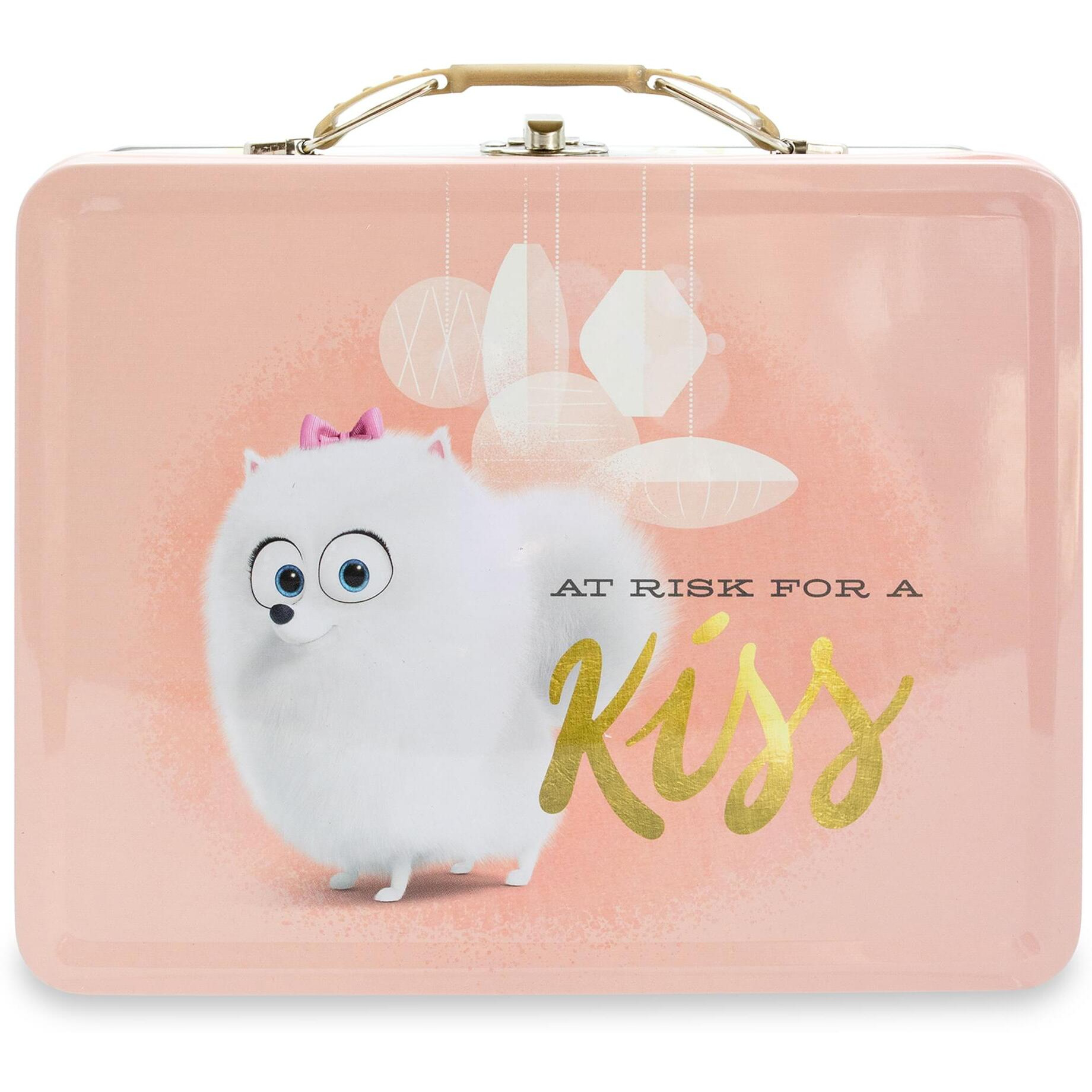 Secret Life of Pets Metal Tin Tote  At Risk For A Kiss
