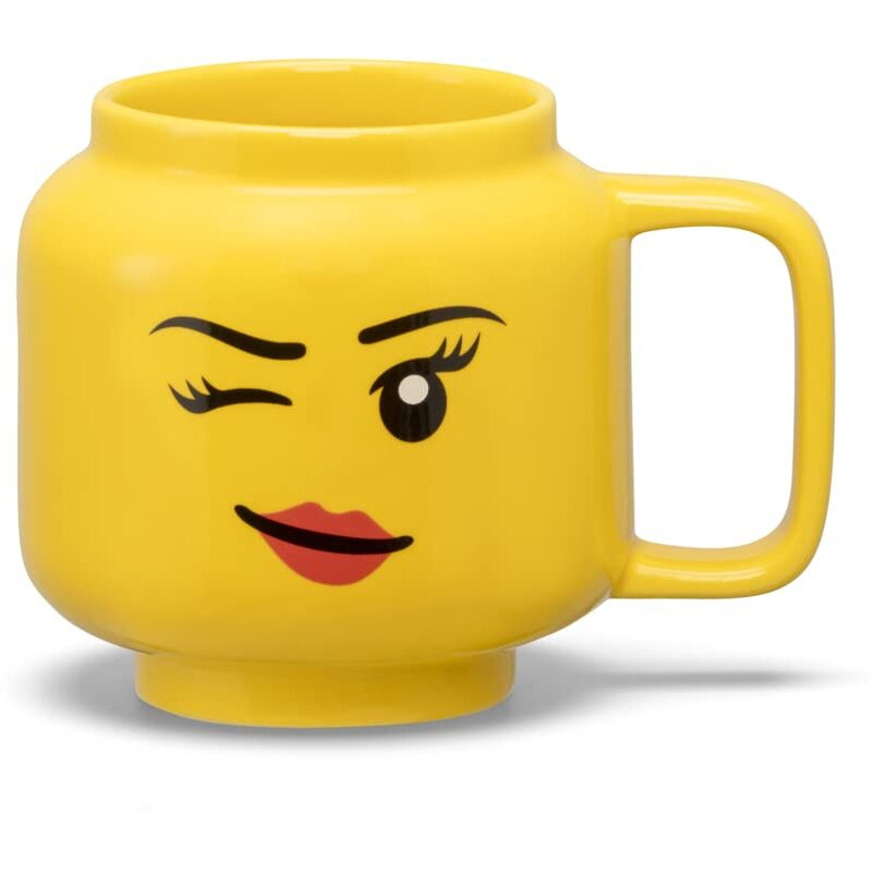 LEgO Winking girl 9 Ounce ceramic Mug