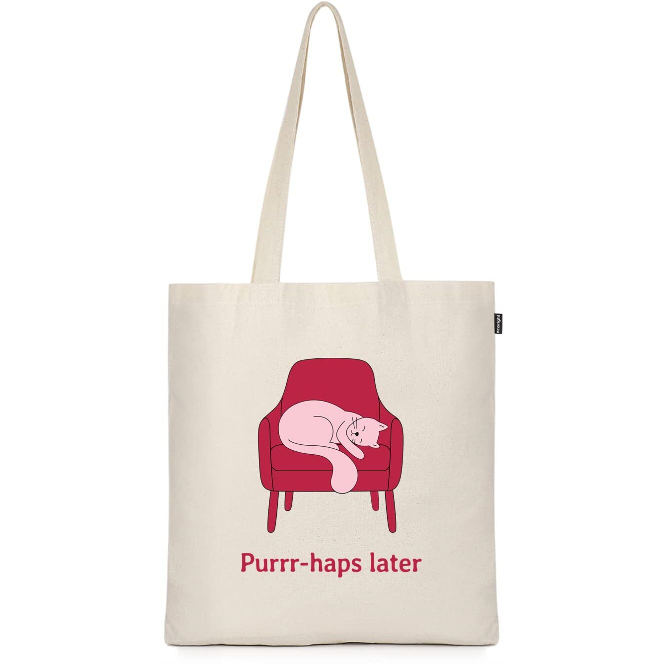 Ecoright Aesthetic Canvas Tote Bag for Women, Reusable Cotton Tote Bag for Grocery, Shopping, Beach & Daily Use