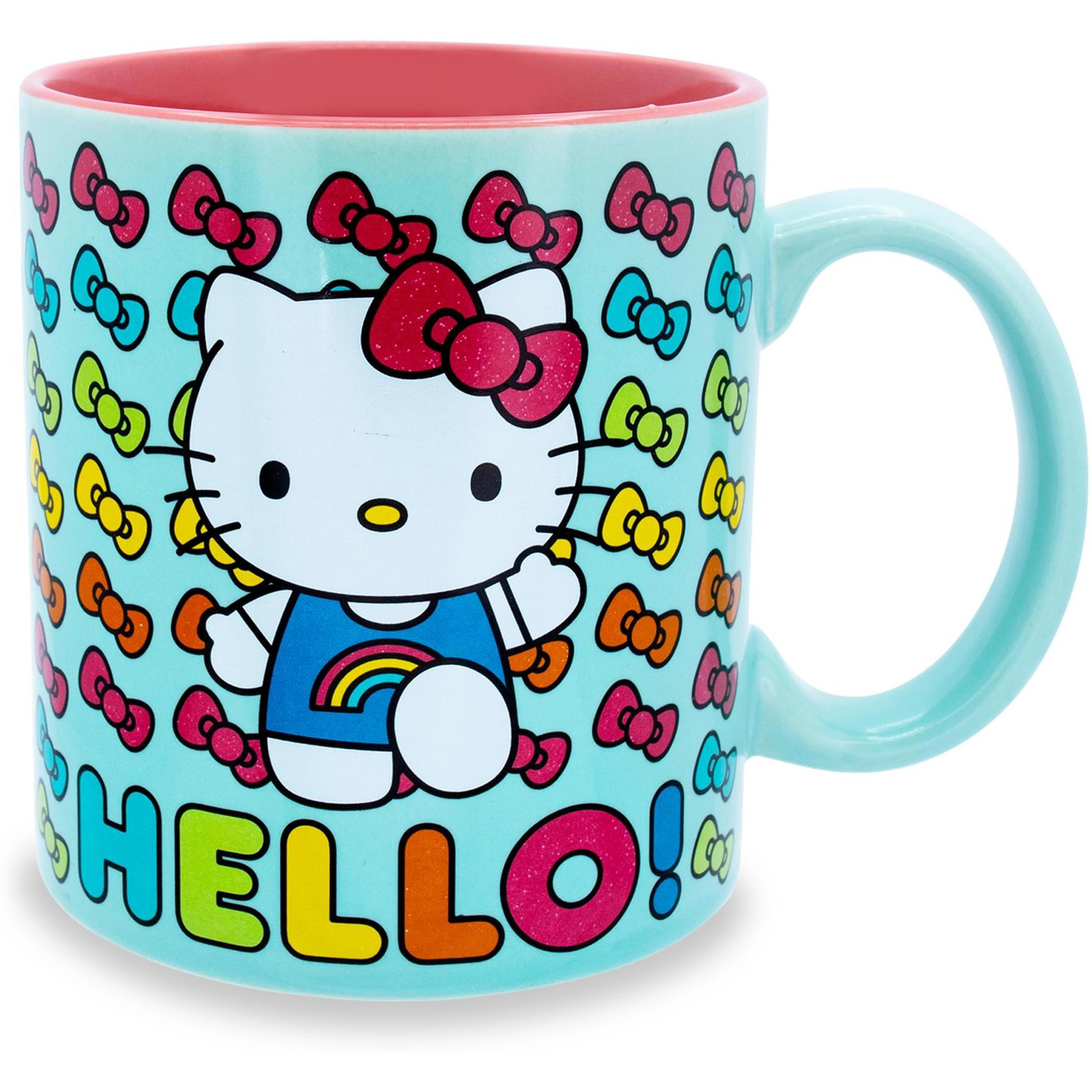 Sanrio Hello Kitty Hello Rainbows ceramic Mug  Holds 20 Ounces