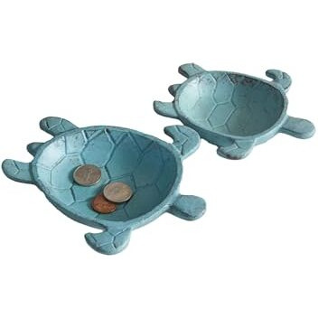 Set of Two Sea Turtle Trinket Dishes
