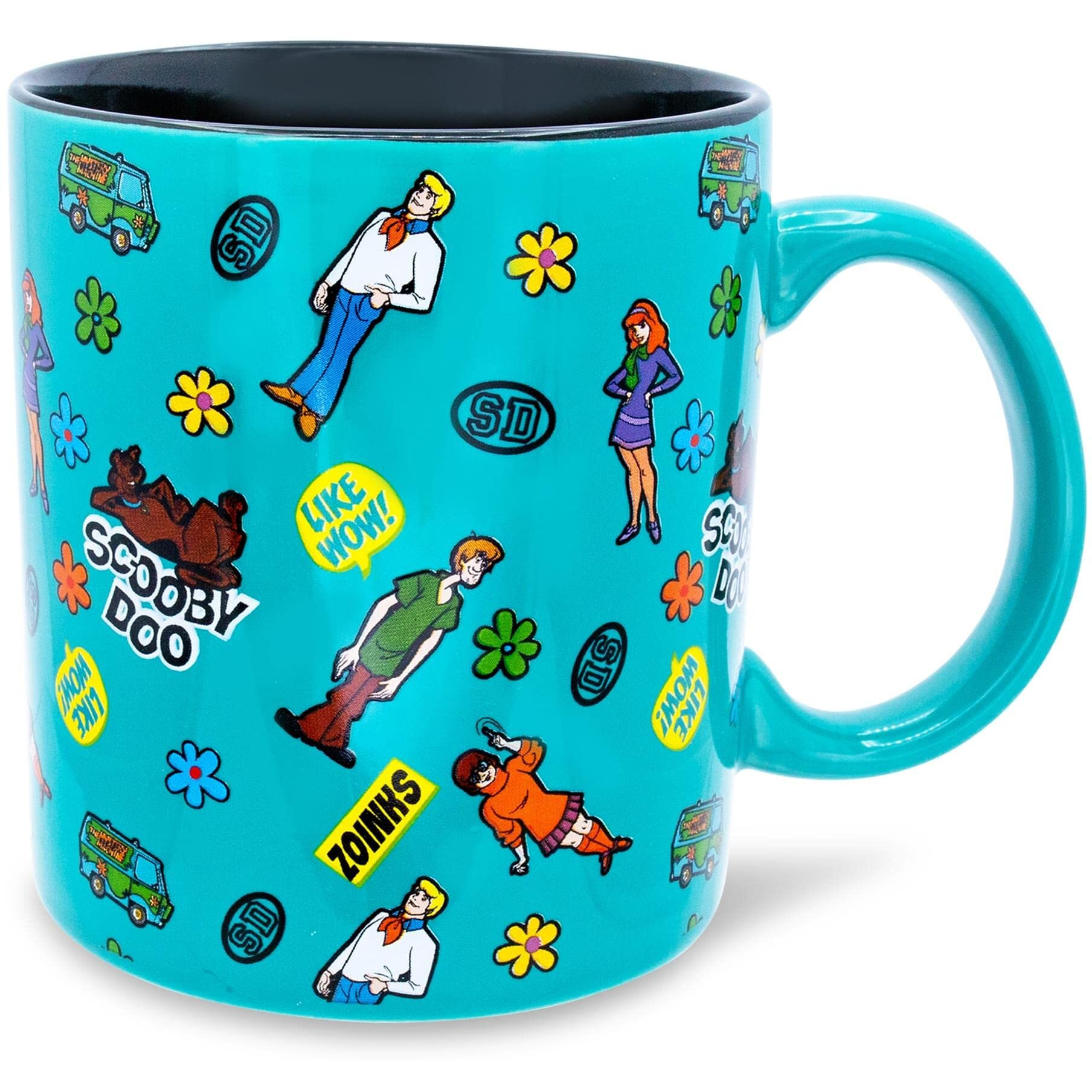 Scooby-Doo Sticker Pattern ceramic Mug  Holds 20 Ounces