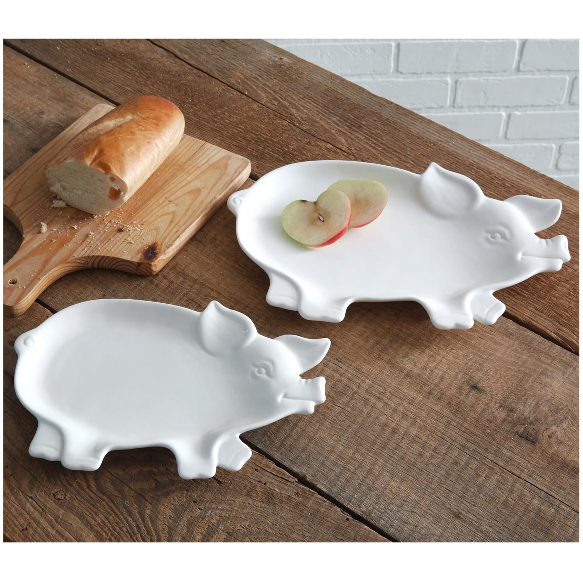 Set of Two Piglet Plates