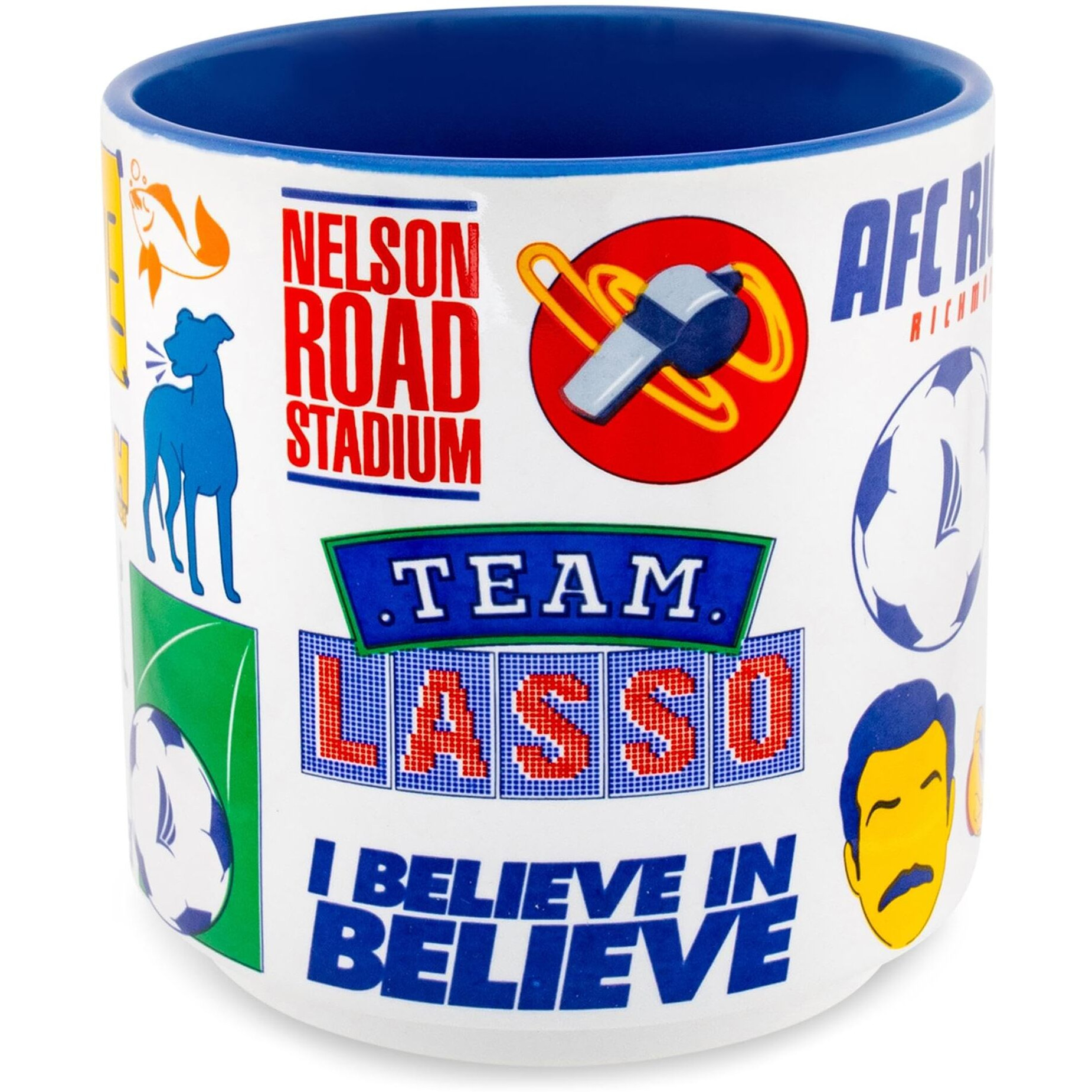 Ted Lasso Icons ceramic Mug  Holds 13 Ounces