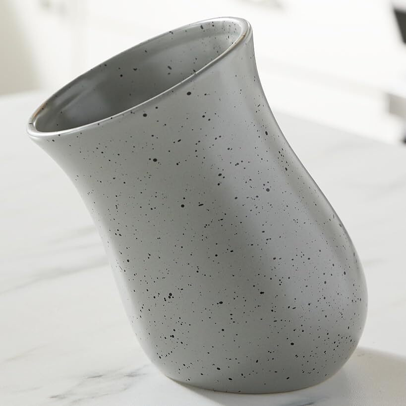 Tilted Utensil Crocks - Gray