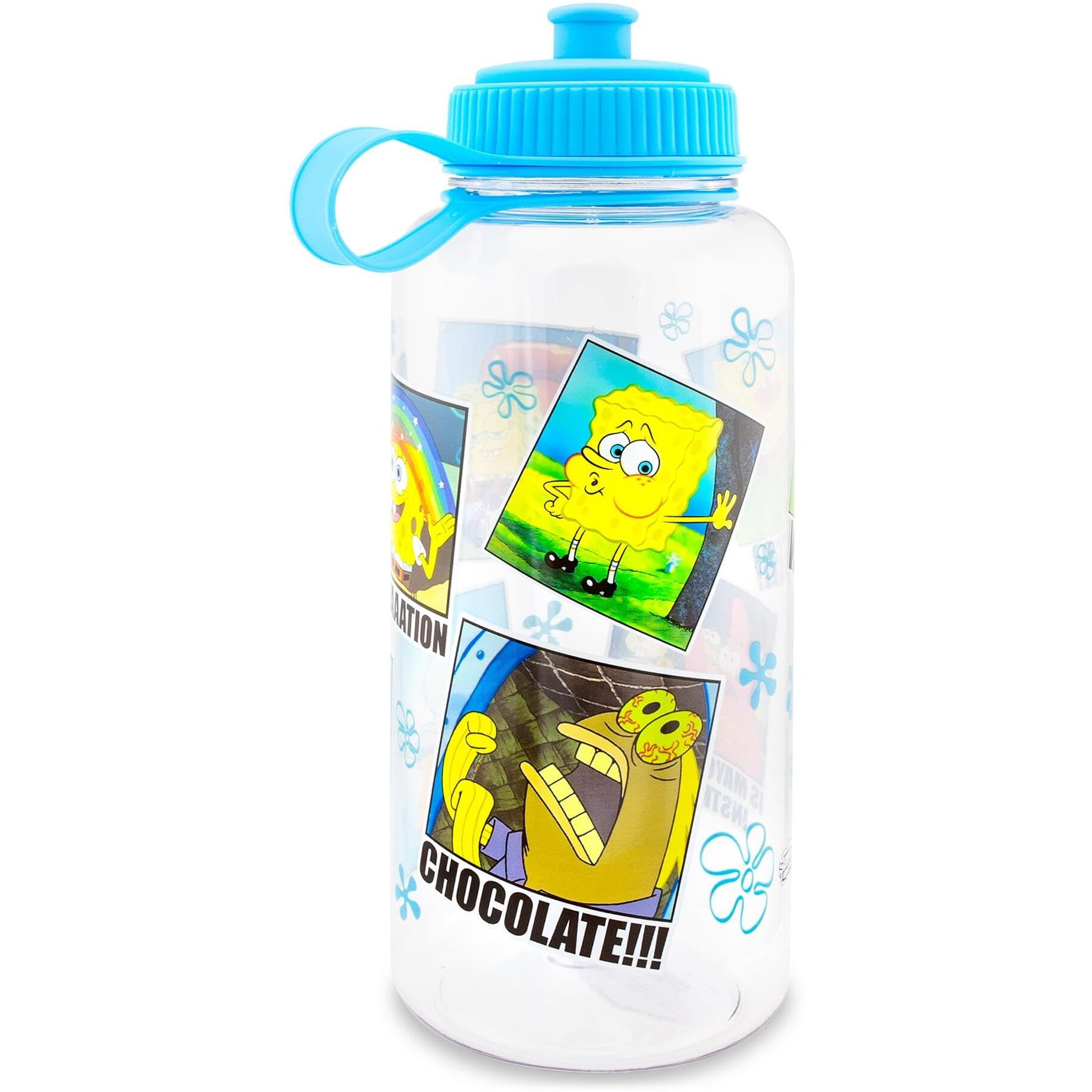 Nickelodeon SpongeBob SquarePants Memes Water Bottle With Sports cap  34 Ounces