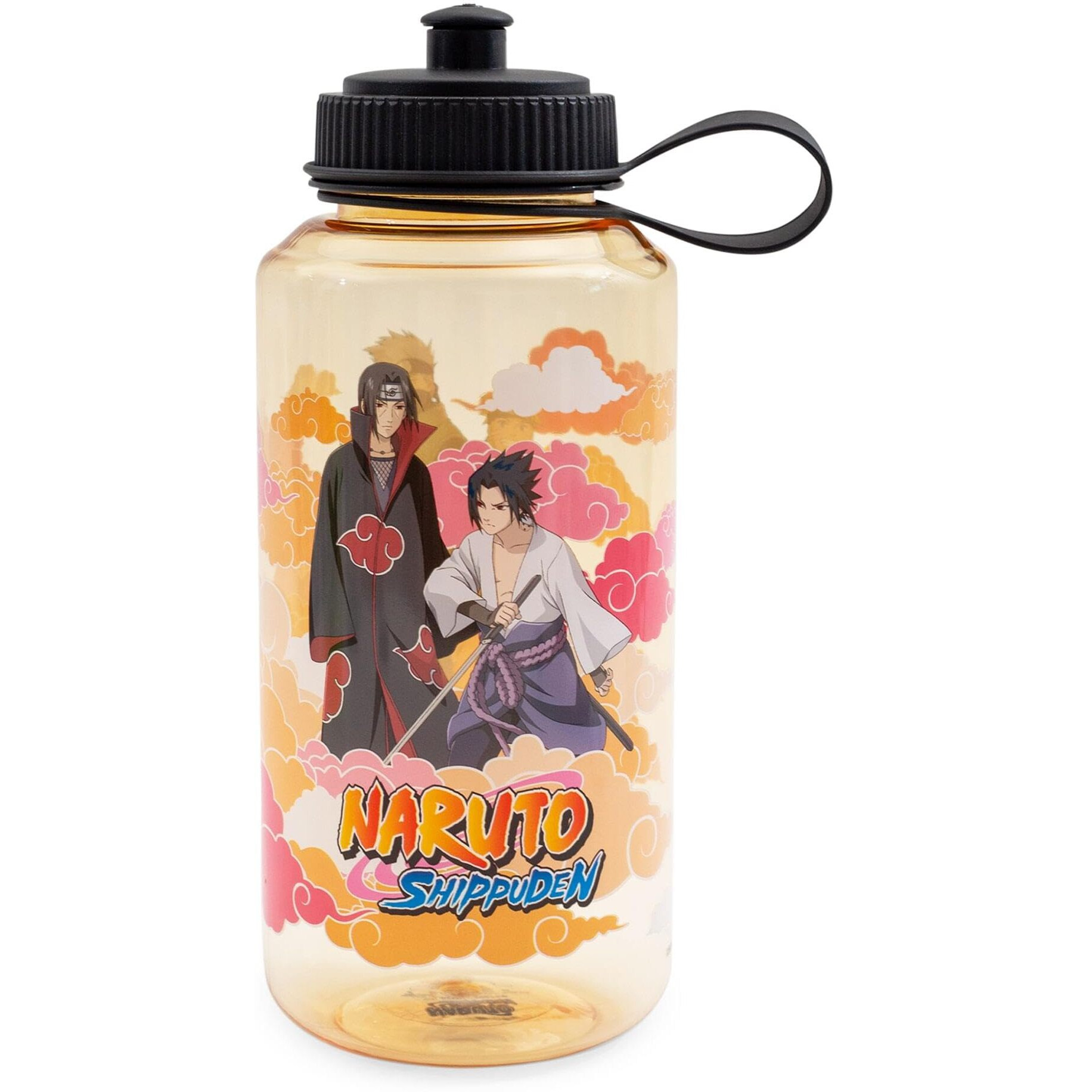 Naruto Shippuden characters Water Bottle With Push cap  Holds 32 Ounces