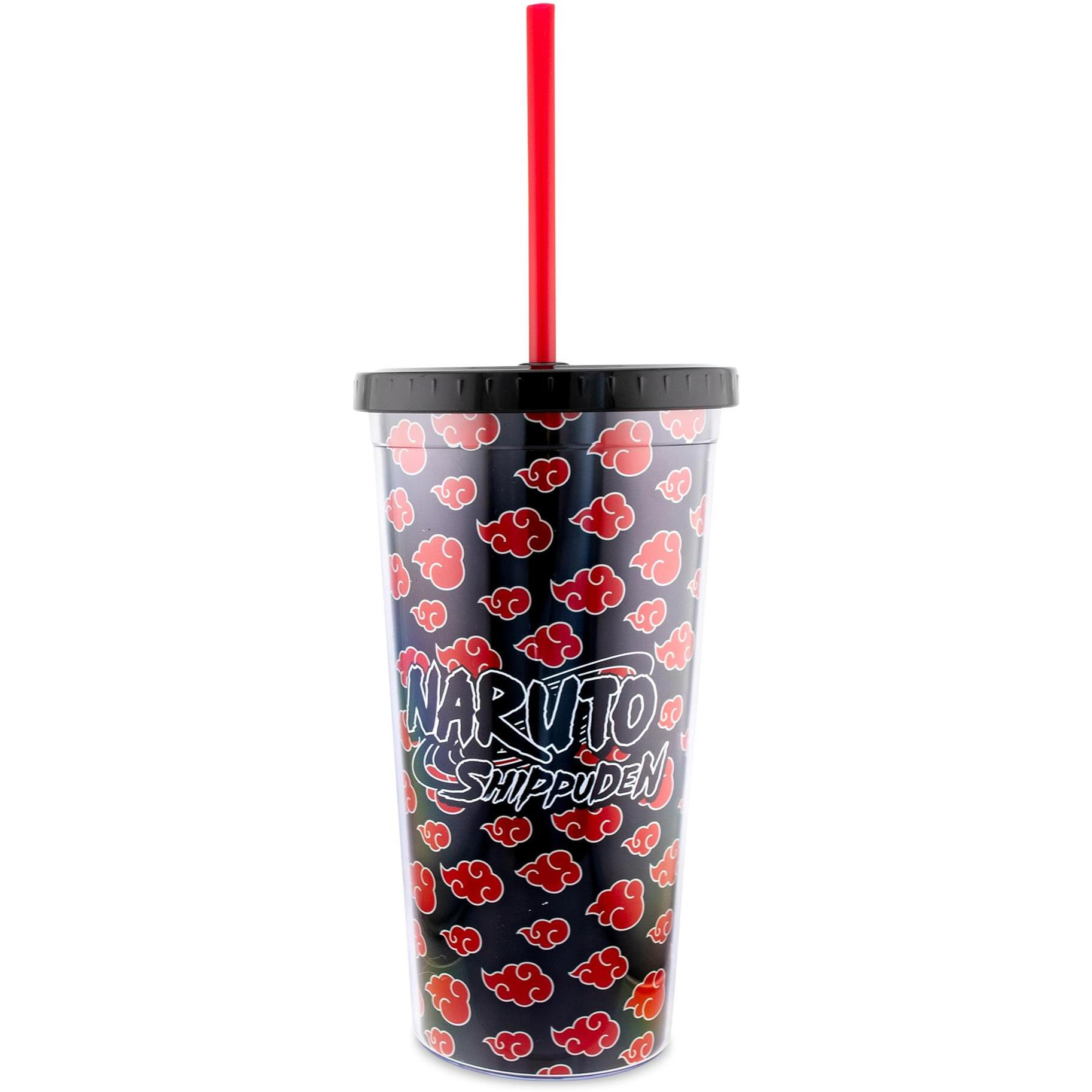 Naruto Shippuden Akatsuki 20-Ounce carnival cup With Lid and Straw