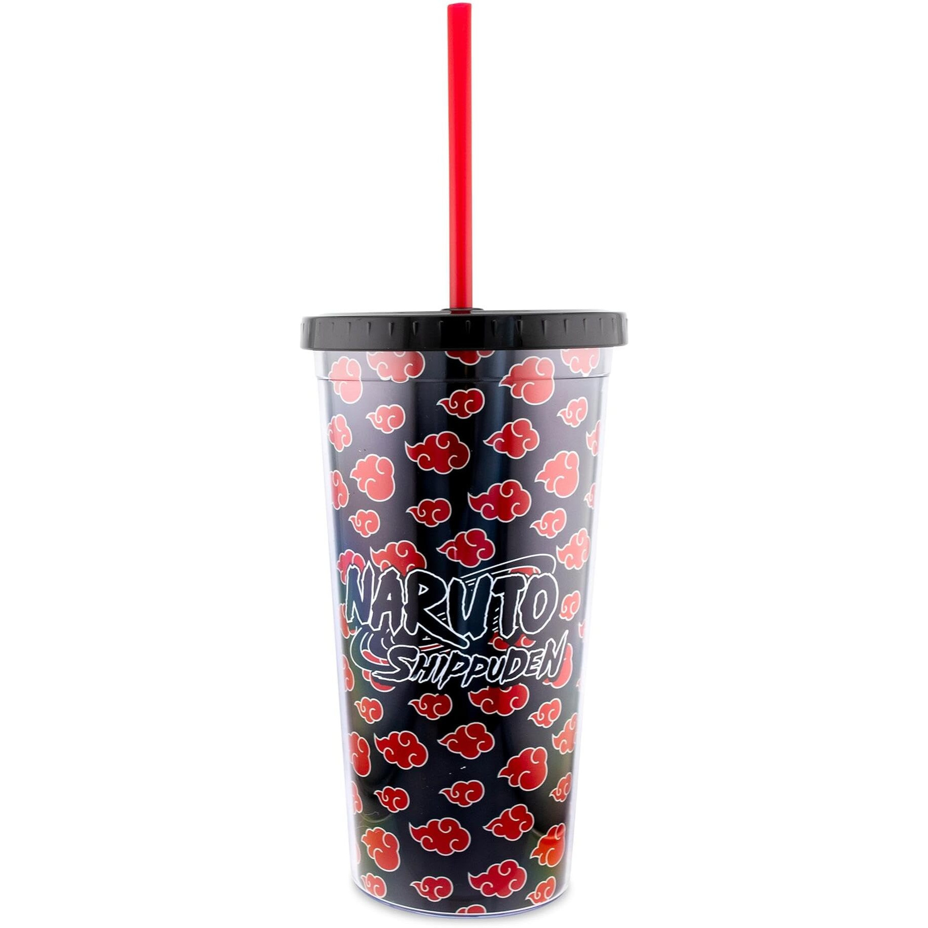 Naruto Shippuden Akatsuki 20-Ounce carnival cup With Lid and Straw
